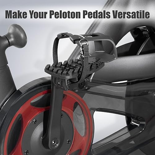 Miniatura 2 de Venzo Clips para dedos de bicicleta para bicicleta, adaptadores de pedal de bicicleta de ejercicio para interiores, compatible con pedal de