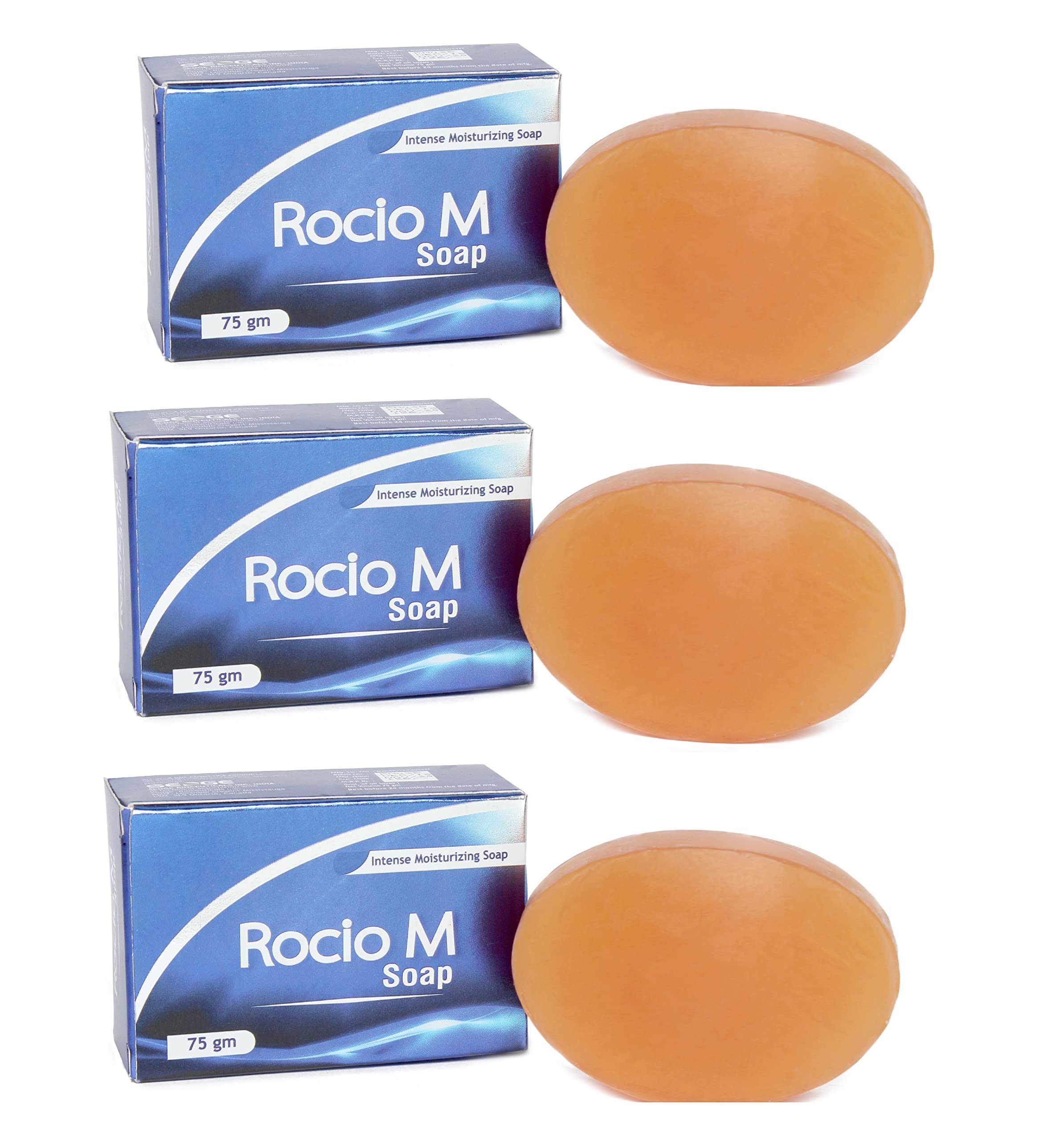 Navitus Rocio M Intense Moisturizing Soap HAND MADE - 210 gms (3Piece of 70 gms)