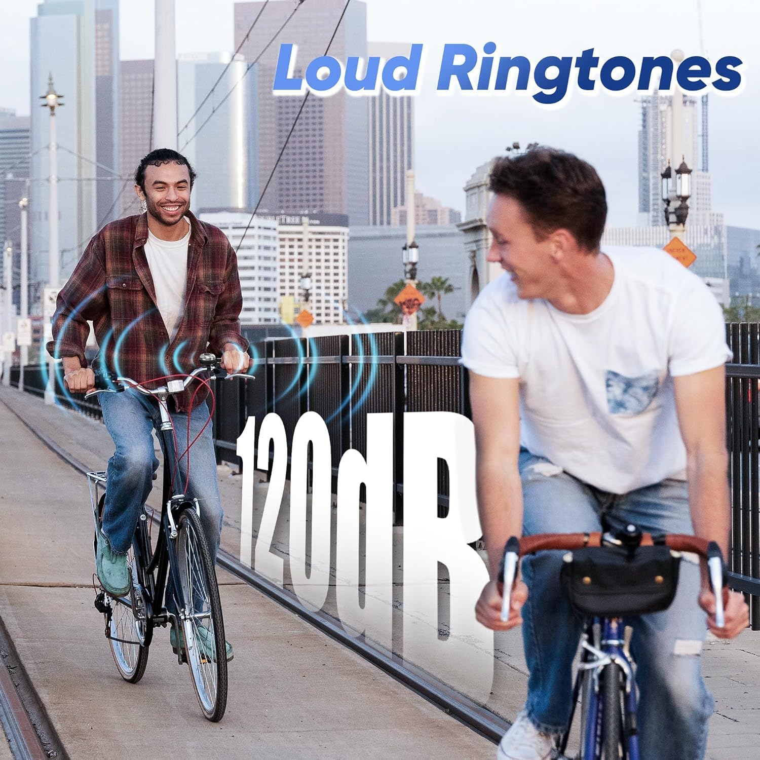 Campanello per Bicicletta, 120 db, Alluminio Impermeabile e Antiruggine, Adatto per Bicicletta, Scooter, Triciclo, Mountain Bike