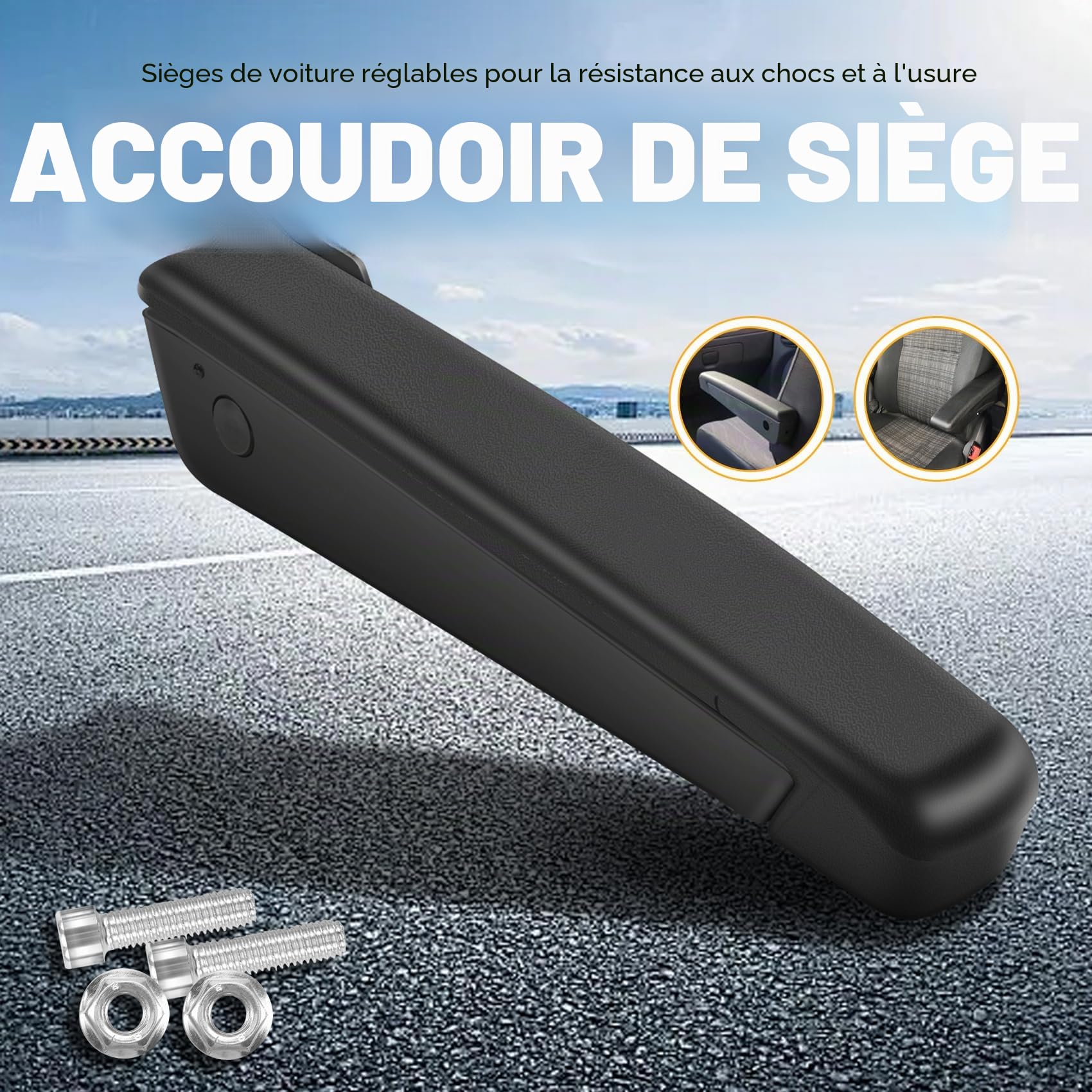 Accoudoir réglable universel de siège de voiture pour les pièces de voiture du camion RV A