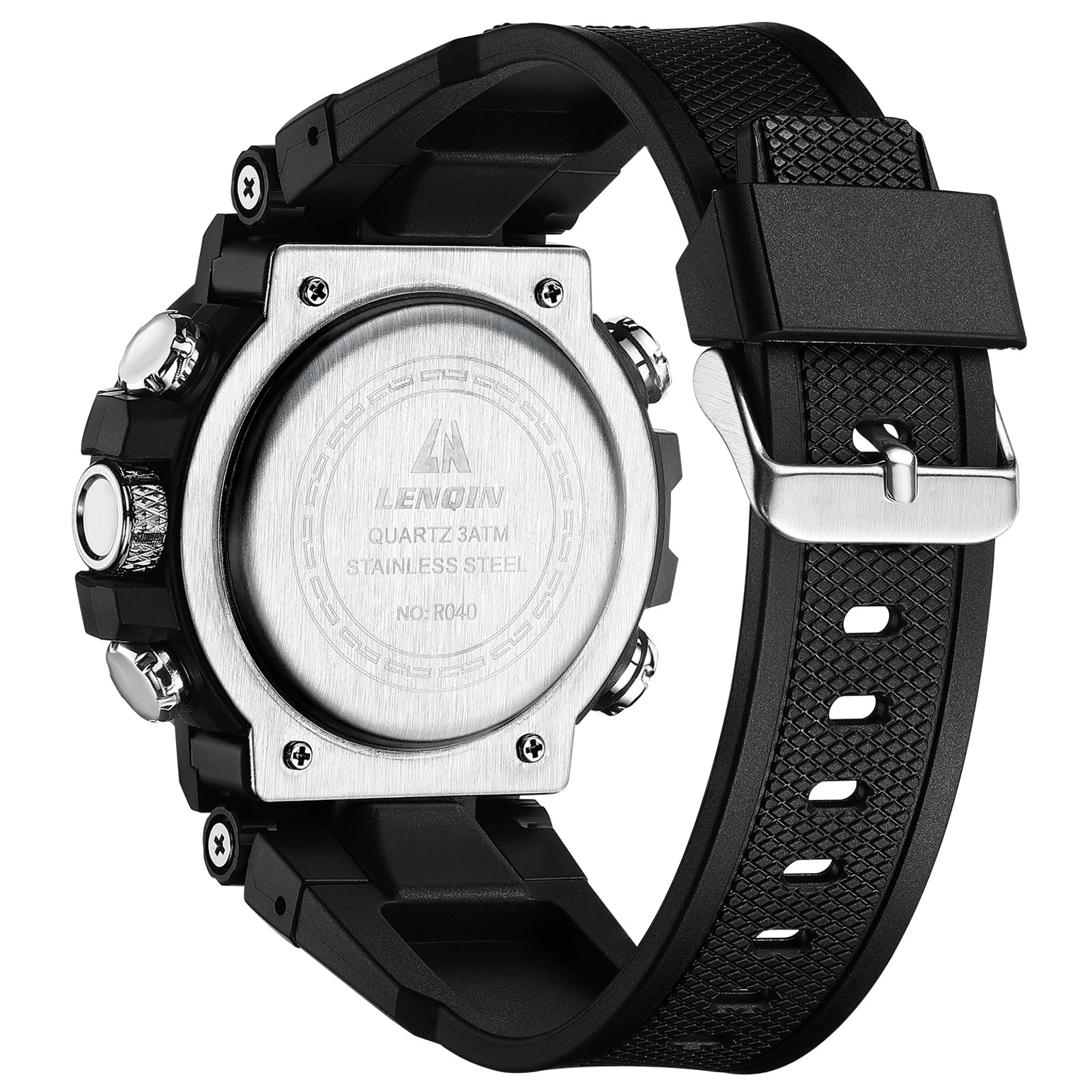 LN LENQIN Mens Watches Digital Military Watch for Men Stopwatch Army Survival Tactical Sports Outdoor Big Face Waterproof Men's Wrist Watches with LED Backlight/Timer/Alarm/Date