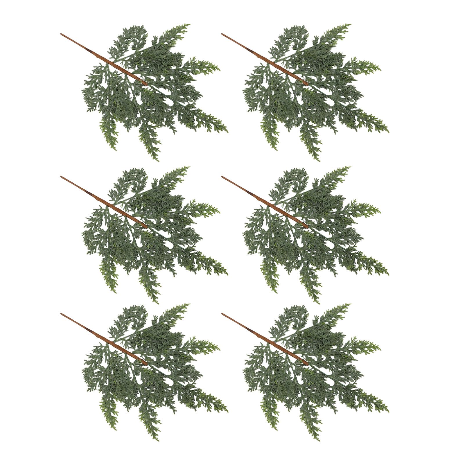 Fdit Künstliche Tannenzweige, Weiche Grüne Zweige aus PE, 45 cm, for | PE-Weichgummi-Kiefernzweige, Naturgetreue Nadeln, Biegsame Stiele für Deko