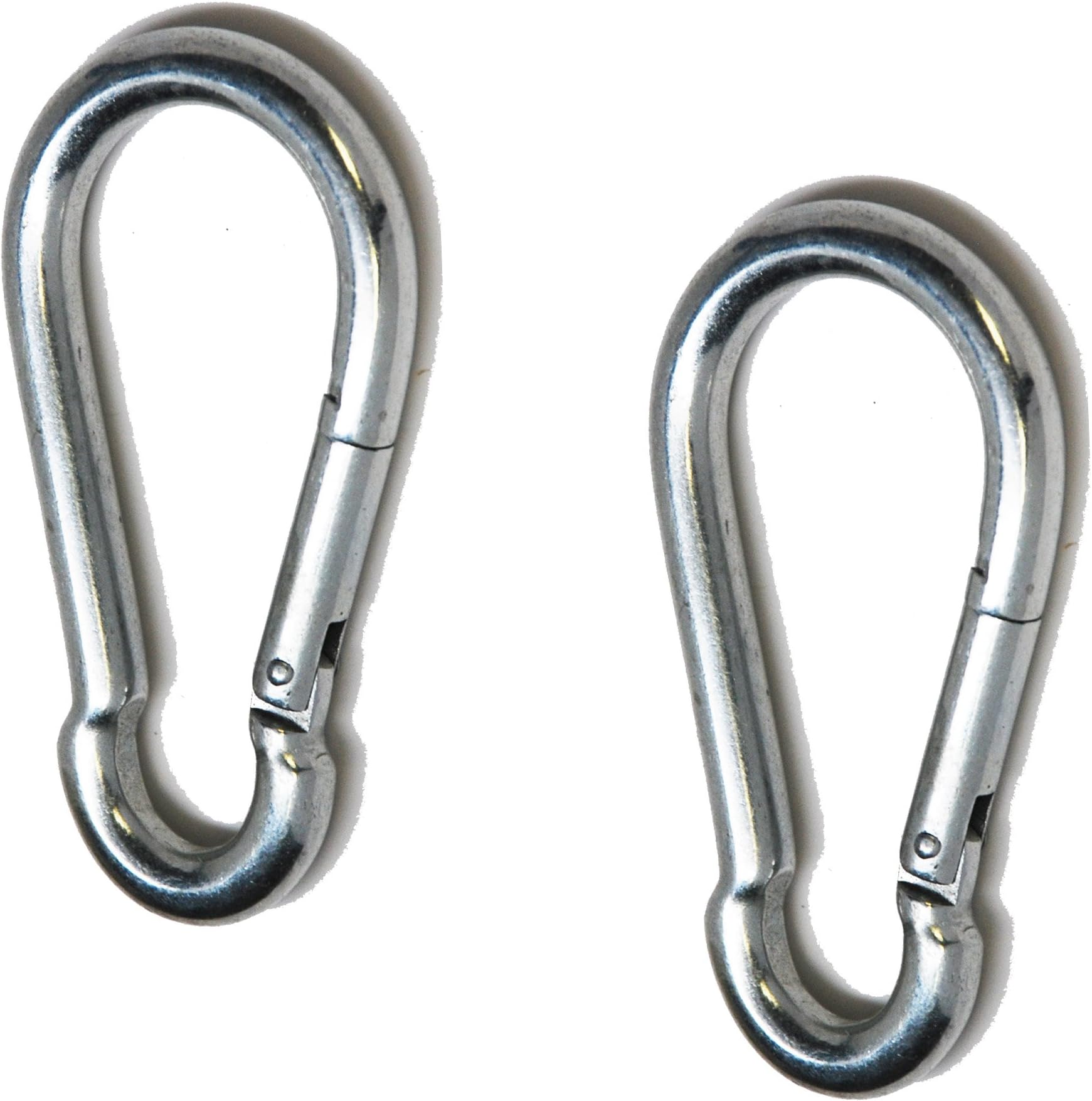 Swing Set Quick Link Spring Clip, Snap Hook, Hardware Porch Parachute Clip Play Set Jungle Gym Ny-Glide Connector Playground in Backyard (01-Pair)