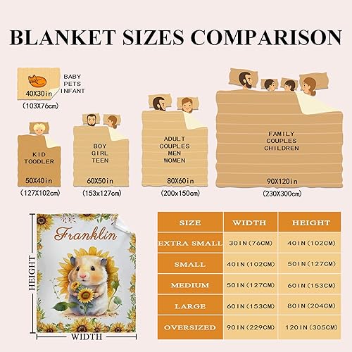 Vista 137 de Regalo personalizado para niños/niños, mantas de zorro personalizadas para sofá, cama, dormitorio, sala de estar, manta ligera