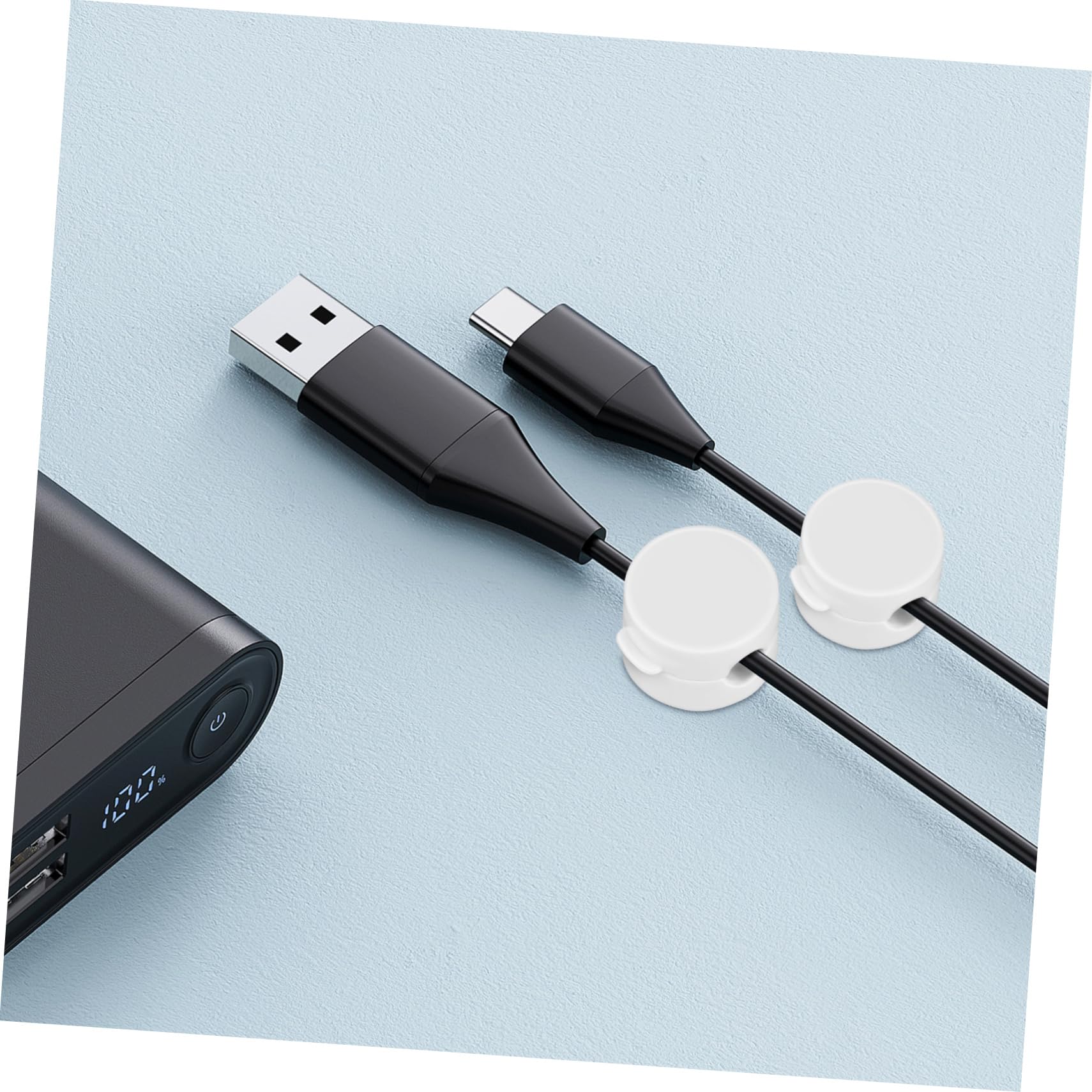 OSALADI 6pezzi Organizzatore Cavi Magnetico Clip Adesive per Gestione Cavi Fermacavi Portacavi Compatto per Scrivania e Veicoli Sicuro e Versatile