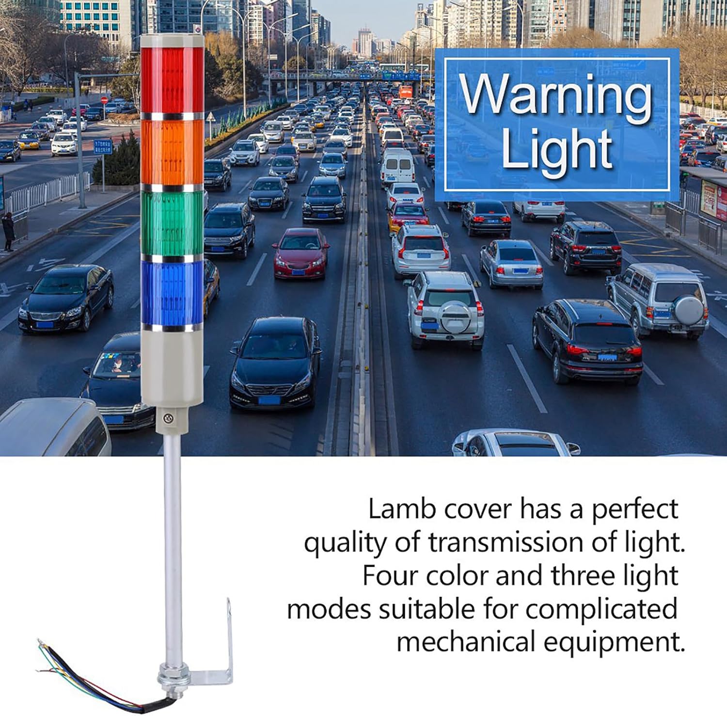 Signal Tower Light 4-Layer, 110V AC, 20W, 4-Color