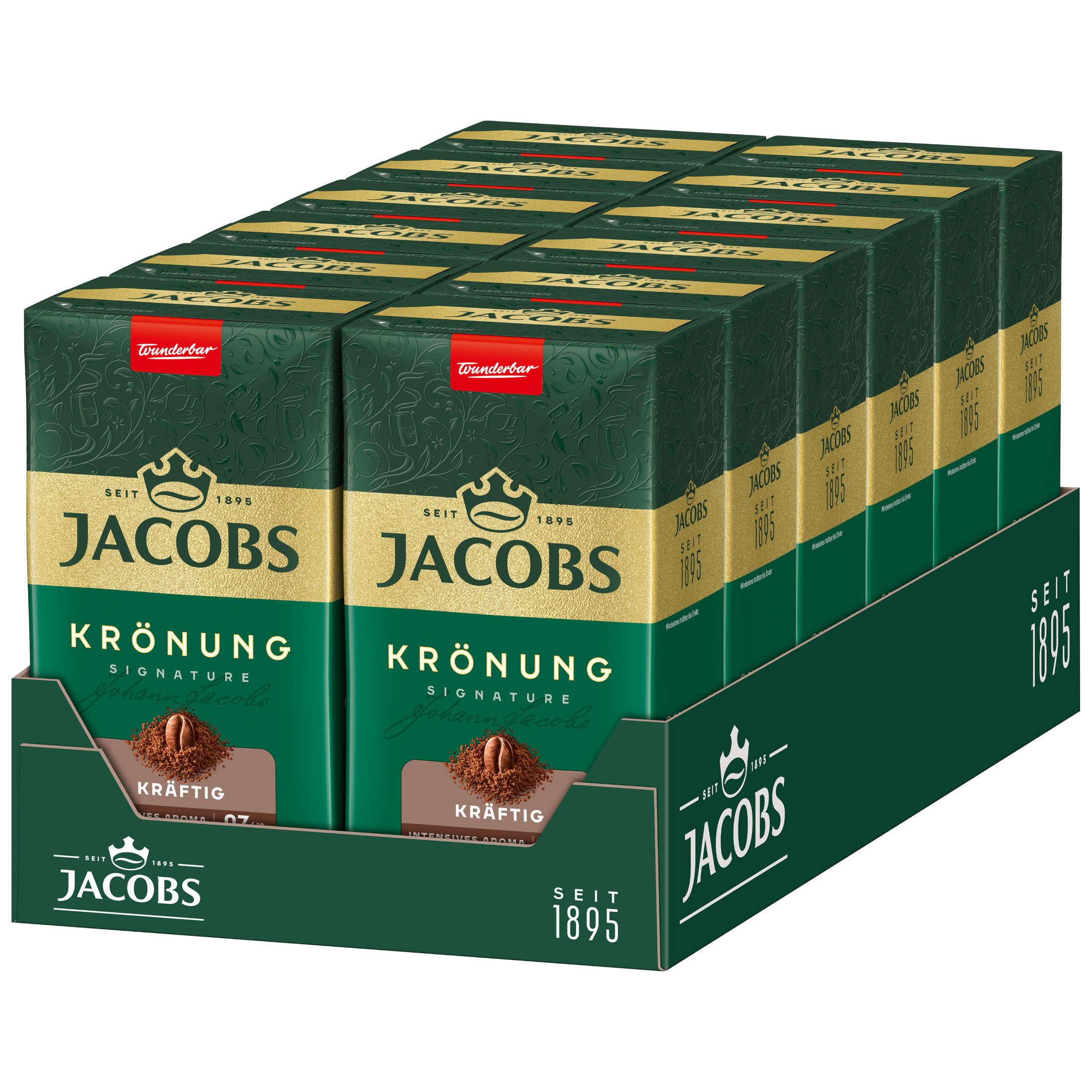 Jacobs Krönung Kräftig, 12er Pack Filterkaffee (12 x 500 g)