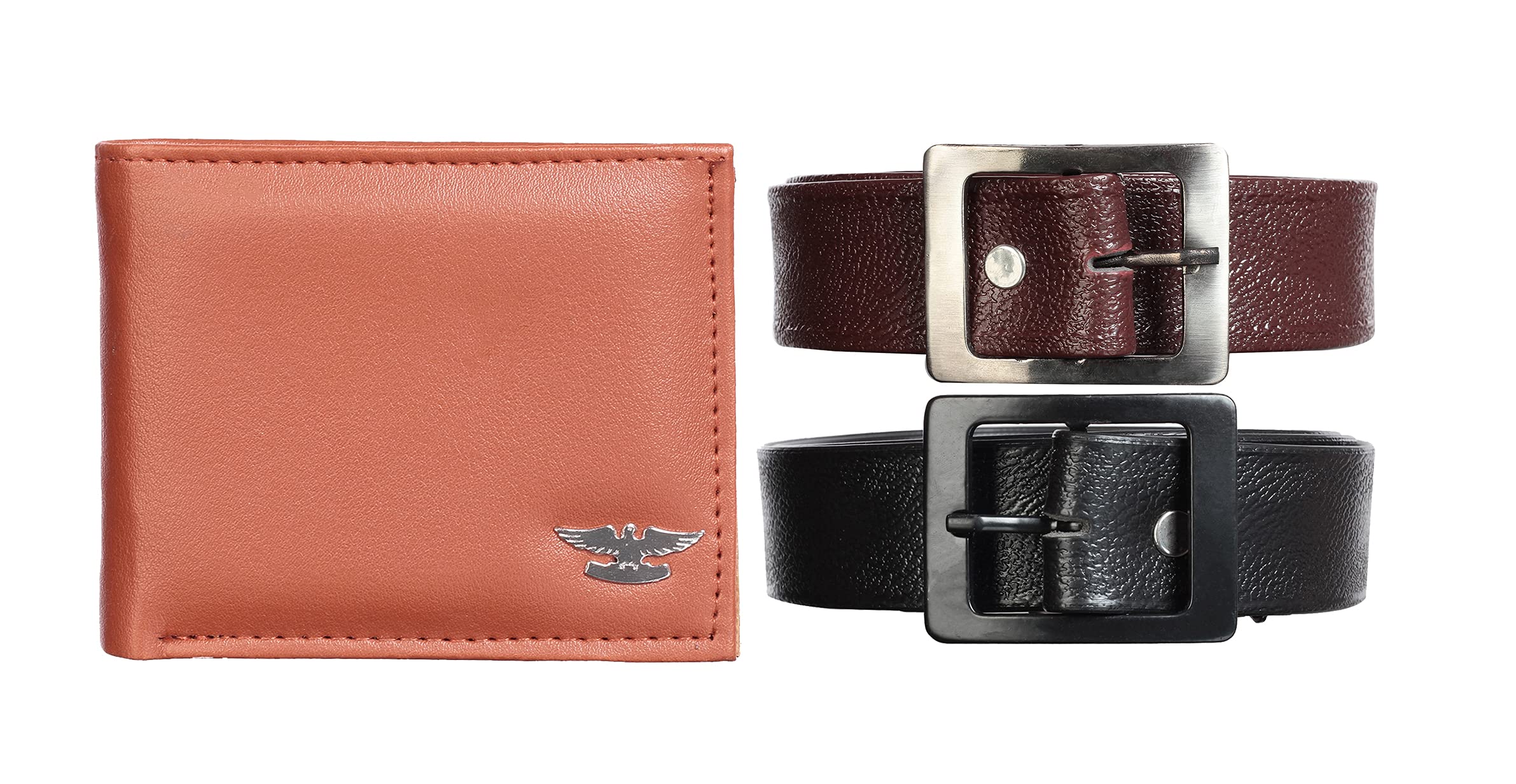Wallet 2 Belt Combo for Men and Boys Gift Set-image-46