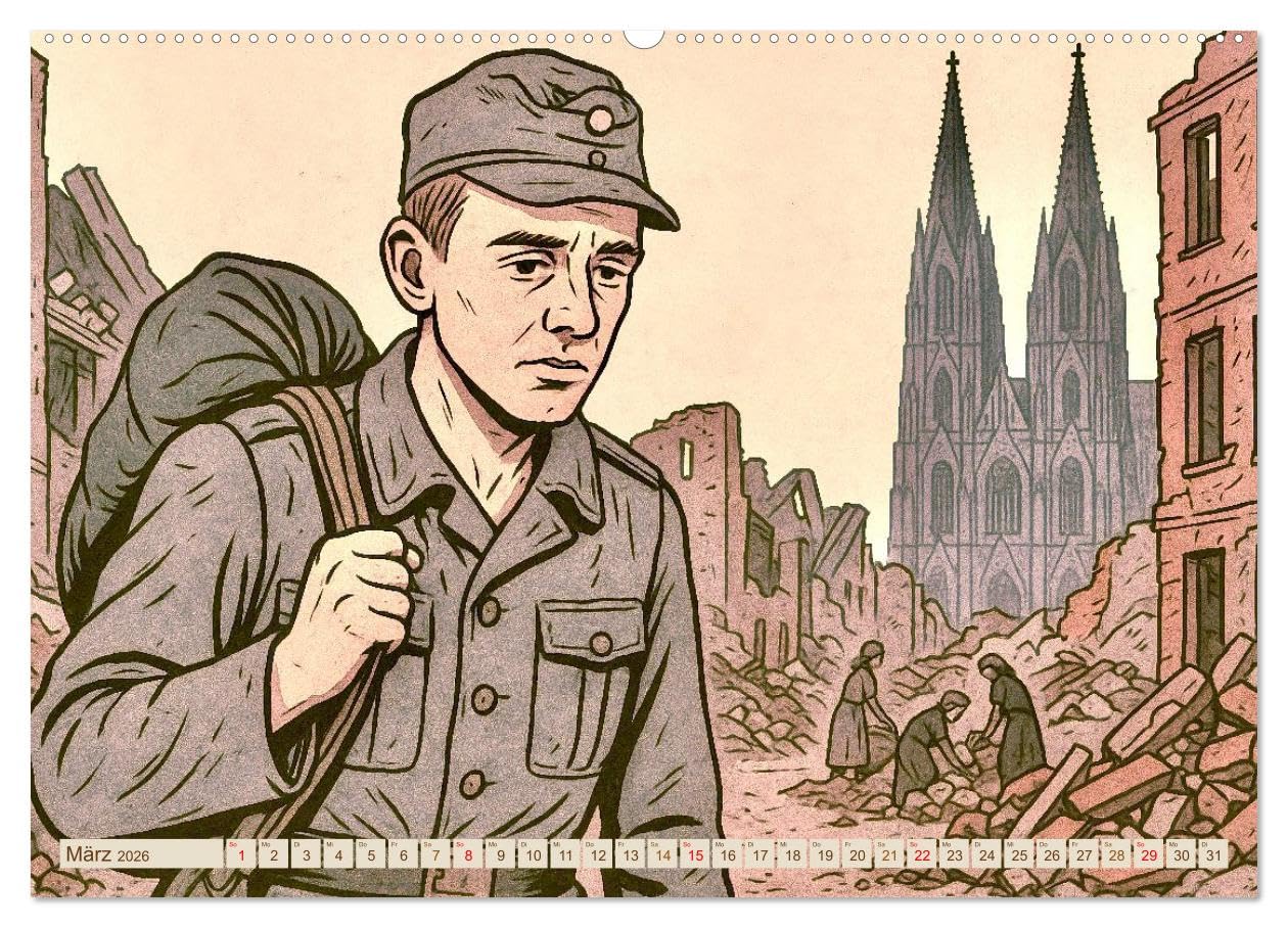 Heinrich Böll (hochwertiger Premium Wandkalender 2026 DIN A2 quer), Kunstdruck in Hochglanz: Hommage an einen Autor, der stets aktuell ist (CALVENDO Kunst)