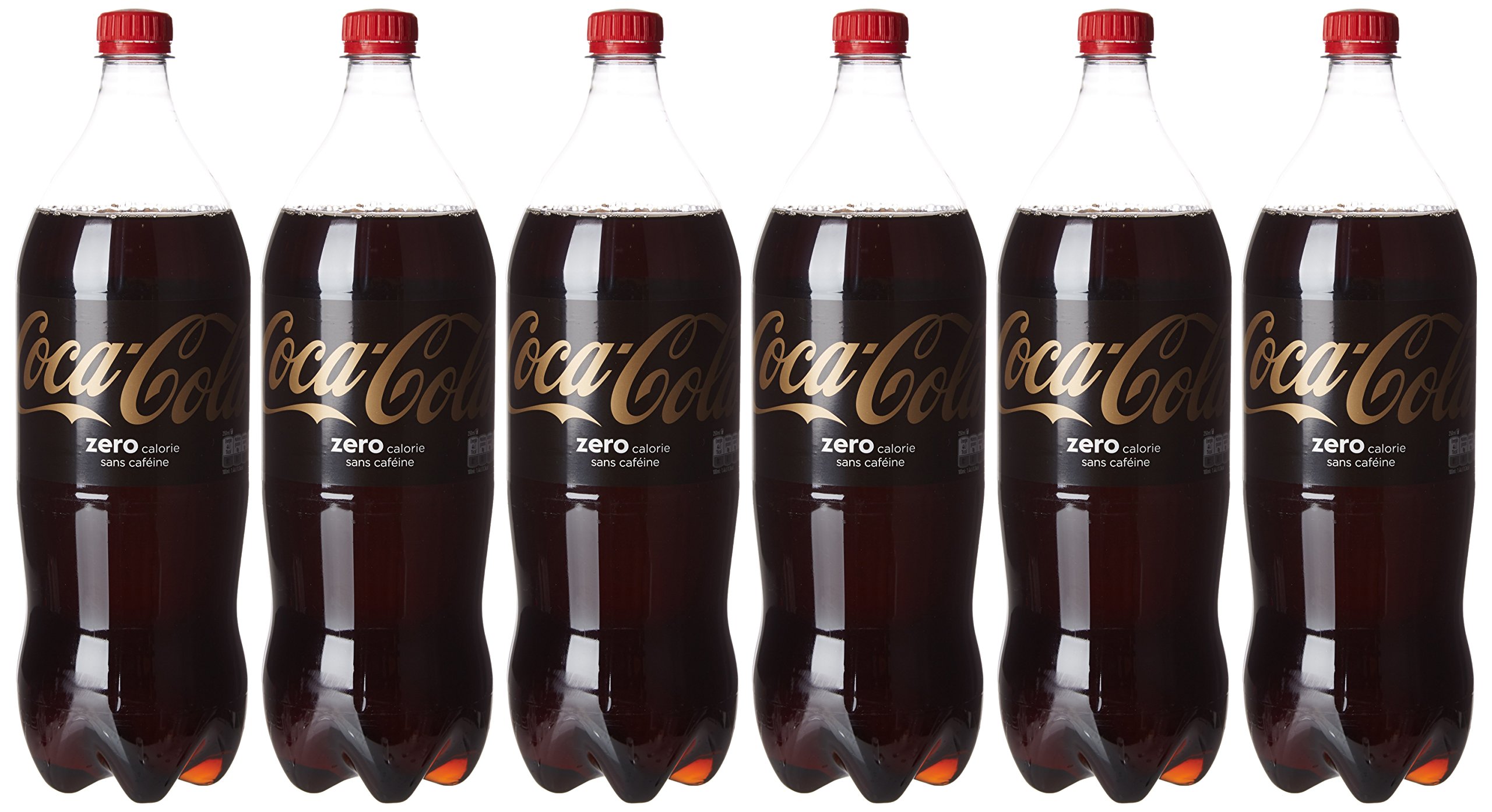 Coca-Cola Coca Zéro sans Caféine 1,5 L - Lot de 6