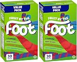 BETTY CROCKER FRUIT BY THE FOOT - VALUE PACK SIZE - Strawberry, Blue Raspberry, Berry Tie-Dye Fruit Flavoured Snacks, Pack of 30 Rolls, 637 Grams Package of Fruit Flavoured Snacks