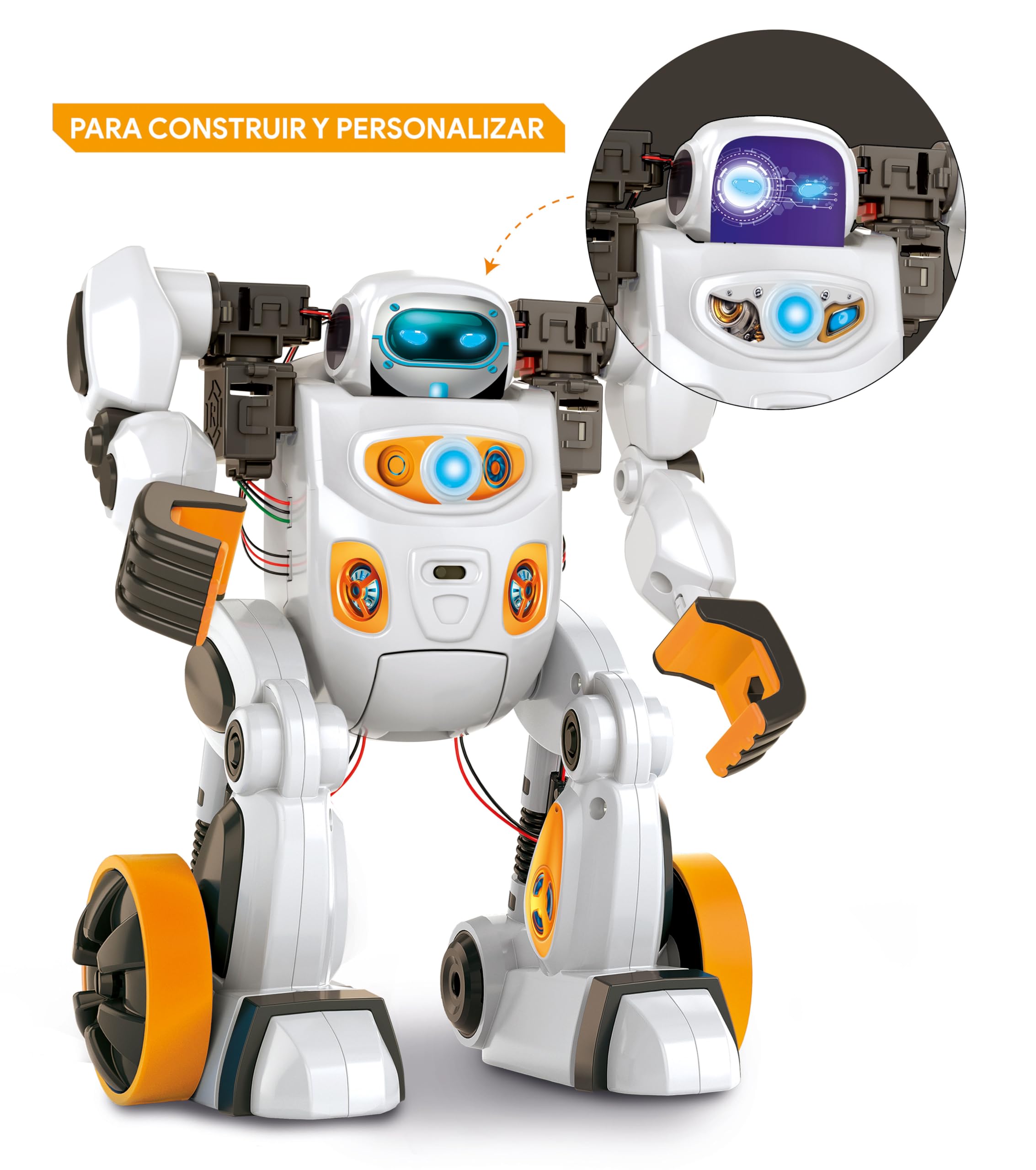 Clementoni - Robot AIRO con Inteligencia Artificial - Juguete Educativo y Personalizable para Niños - Interactivo con Reconocimiento de Gestos y Voz - A Partir de 8 Años - 55513