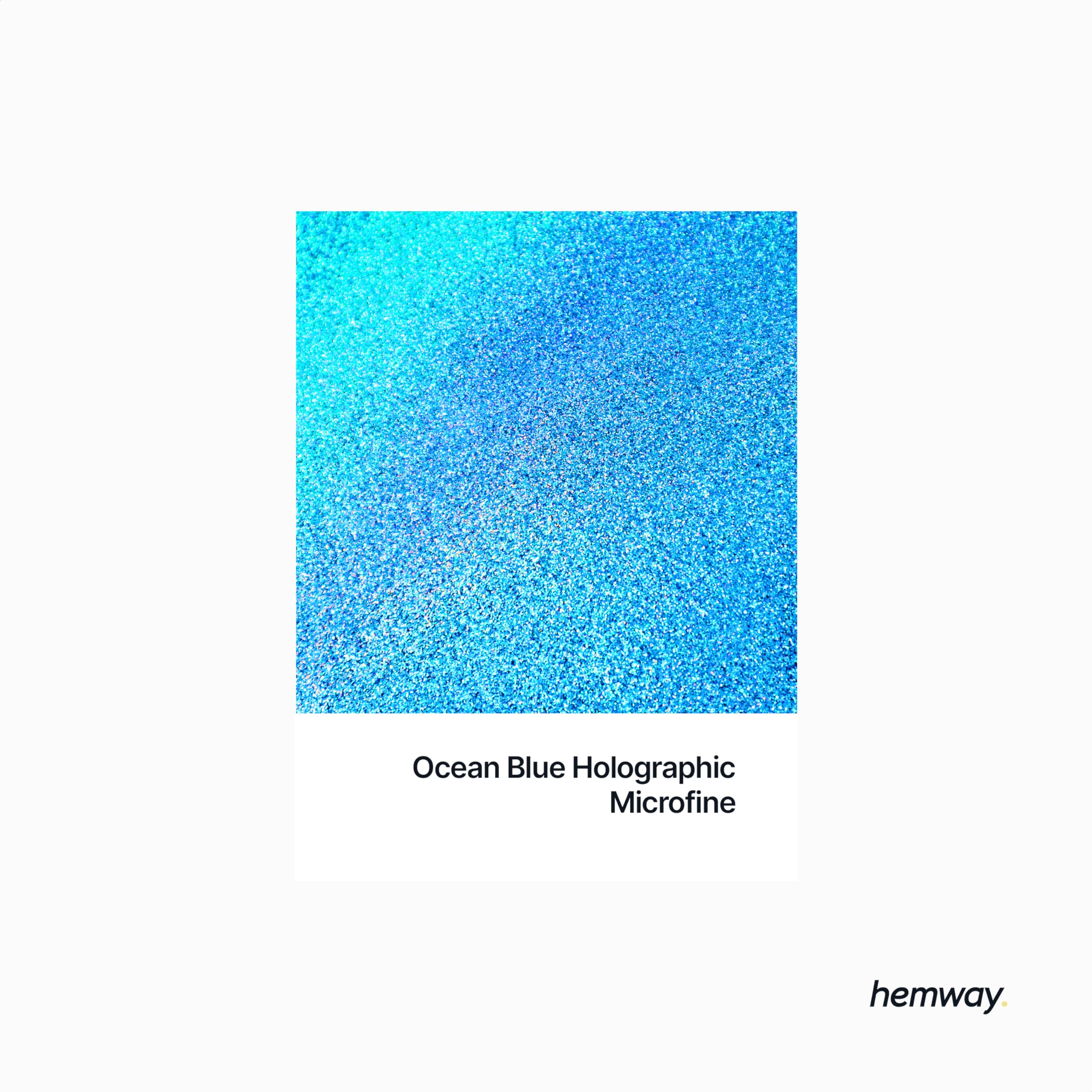 Hemway Glitter Shaker Ocean Blue Holographic 130g x2 Pack Ultrafine, Craft Glitter Shakers for Resin & Epoxy Crafts - Image 2