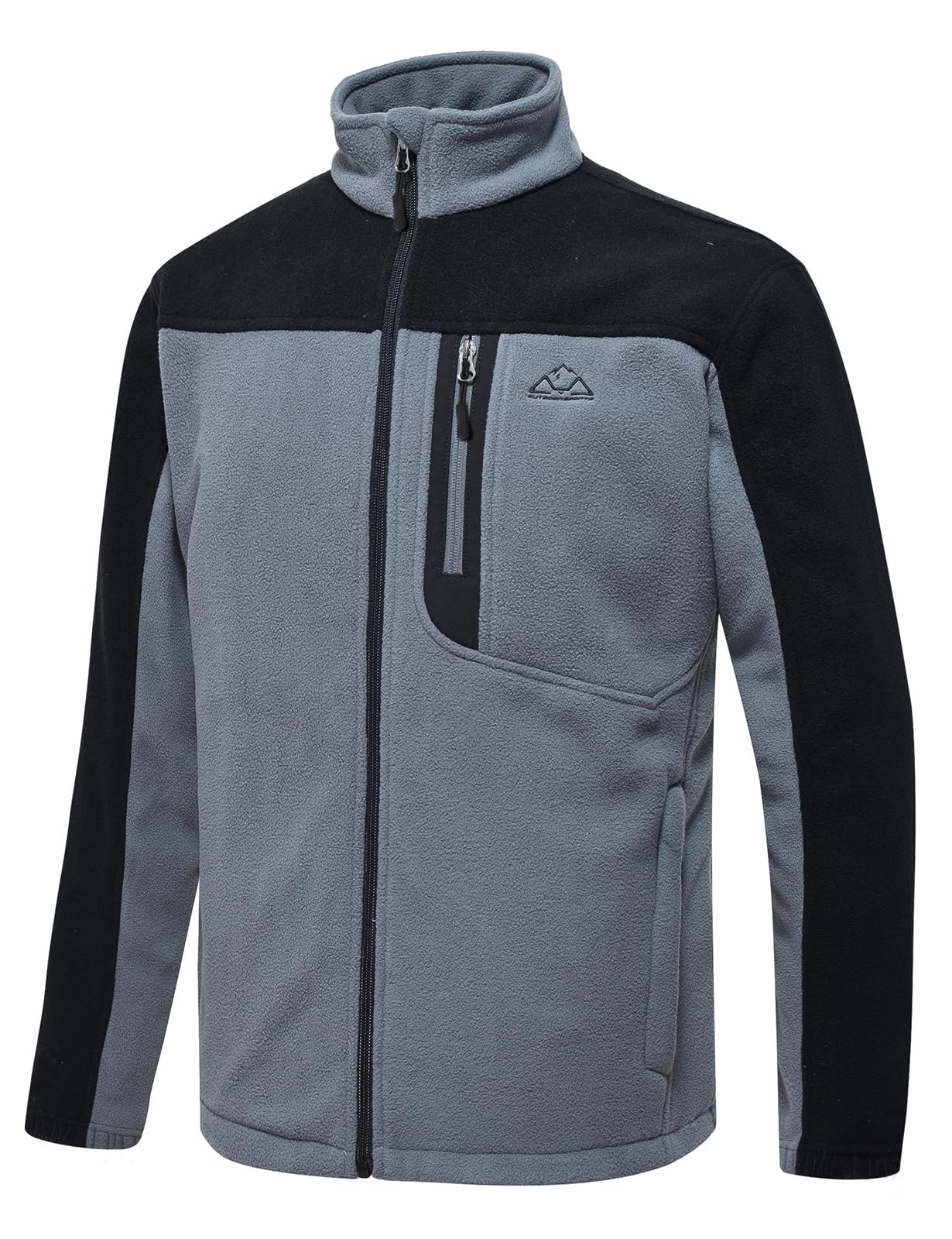 TBMPOY Men's Fleece Jackets Lightweight Full-Zip Fall Jacket Warm Winter Coats Outdoor Hiking with Pockets