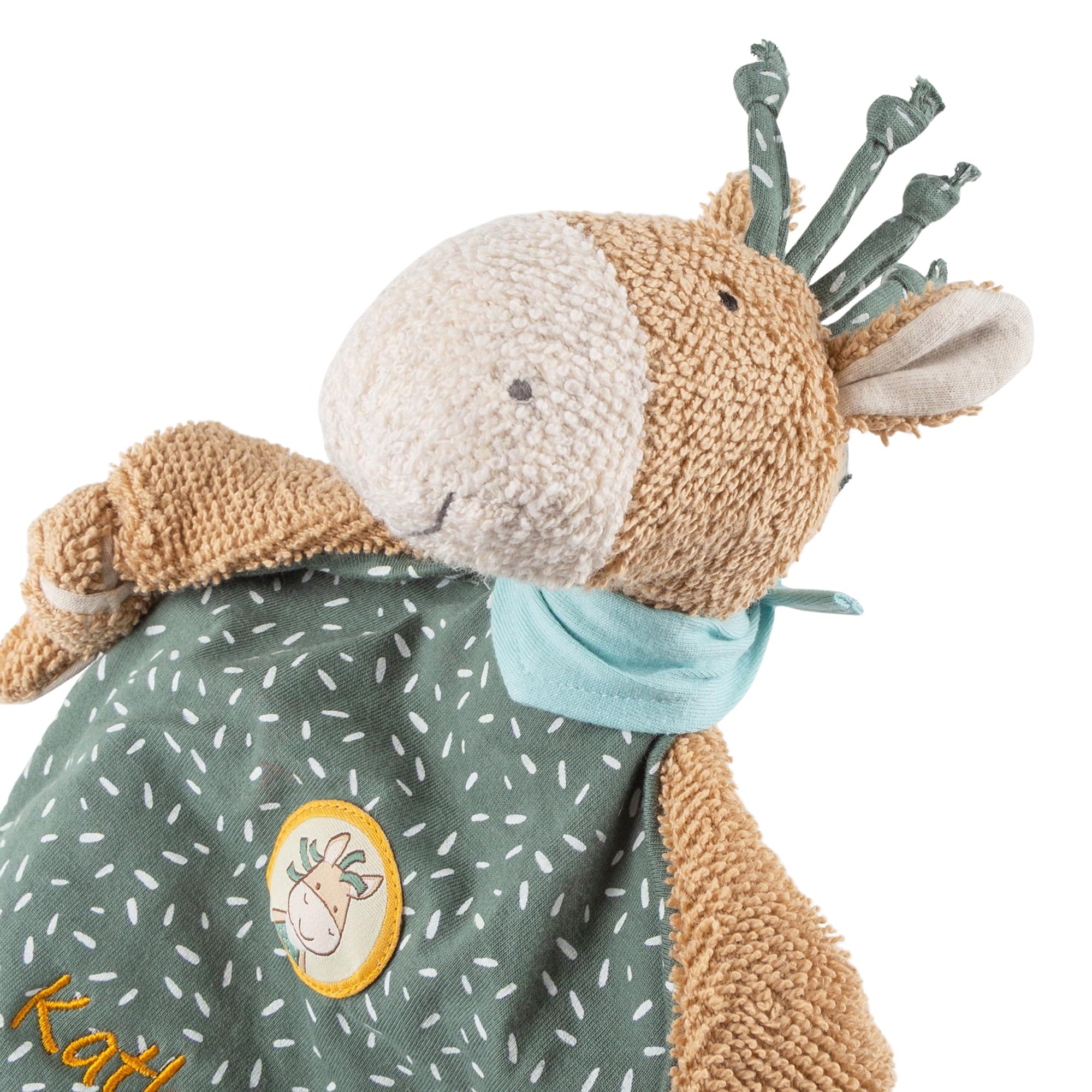Sigikid Schmusetuch personalisierbar mit Namens-Stickerei - Geschenk für Babys zur Geburt oder Taufe - Schnuffeltücher & Trösterchen Stofftier Schnuffeltuch Babyspielzeug