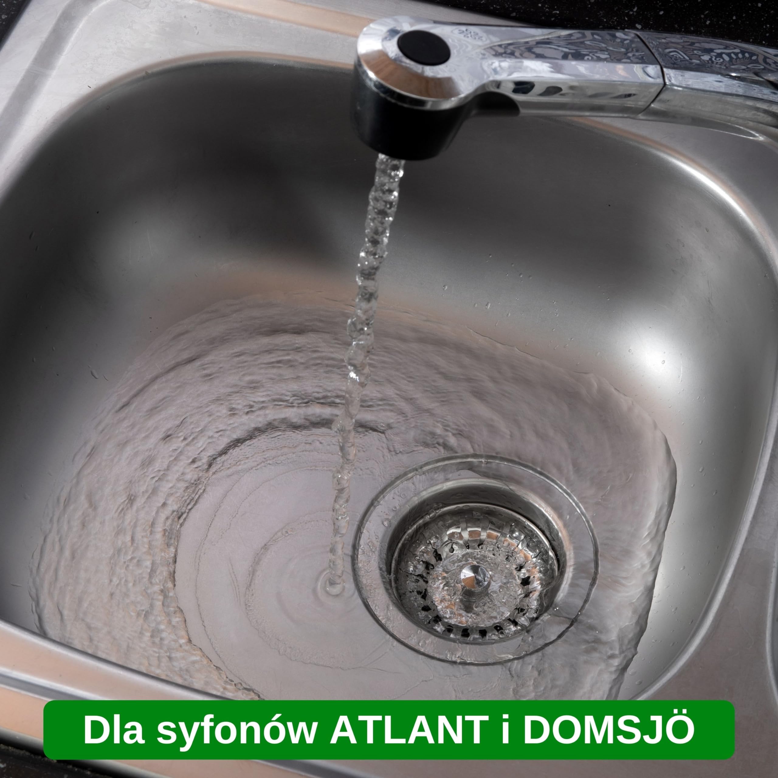 Koszyk sitka do zlewozmywaka, 2 szt, Ø 79,3 mm, kompatybilny z syfonami IKEA ATLANT i DOMSJÖ, koszyk sitka z gumową uszczelką na trzech nóżkach, część zamienna do zlewozmywaka Atlant i Domsjö
