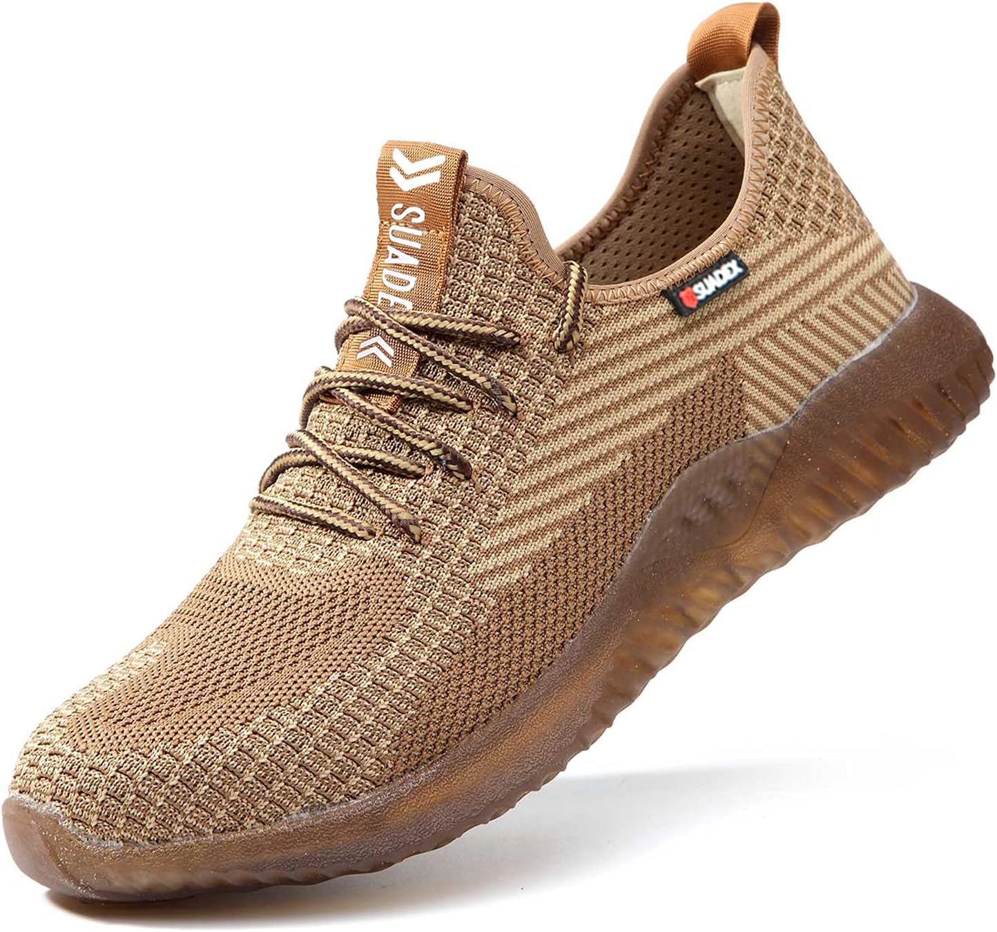 SUADEXSteel Toe Work Shoes for Women Lightweight Safety Shoes Breathable Industrial Construction Shoes