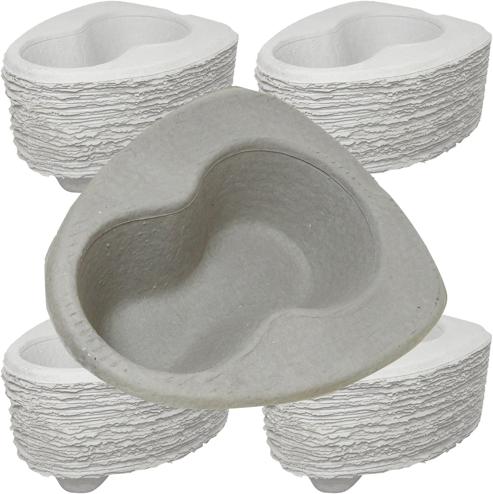 Disposable Cardboard Pulp Hospital Bed Pan Liners, 2000ml 100 Pack