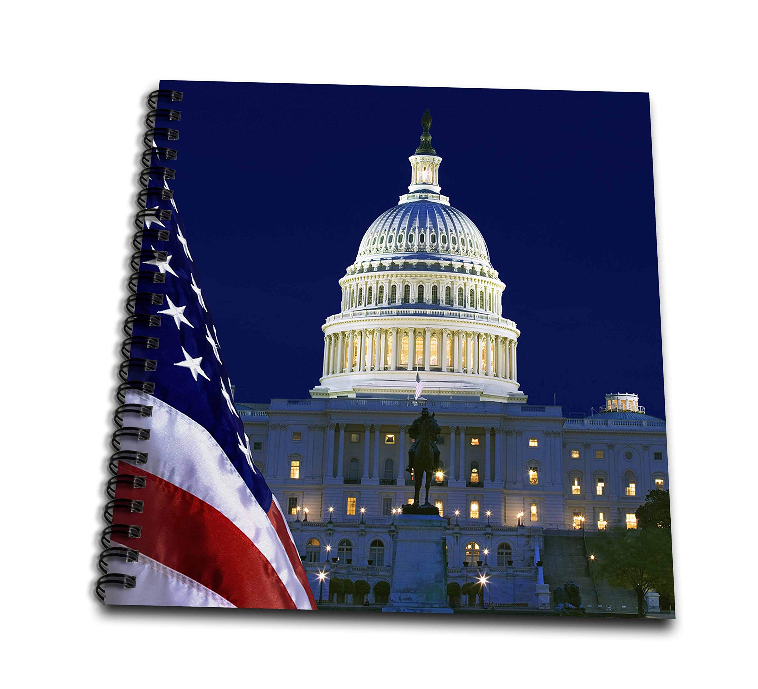 Livre de souvenirs USA Washington DC Capitol album photo voyage nuit