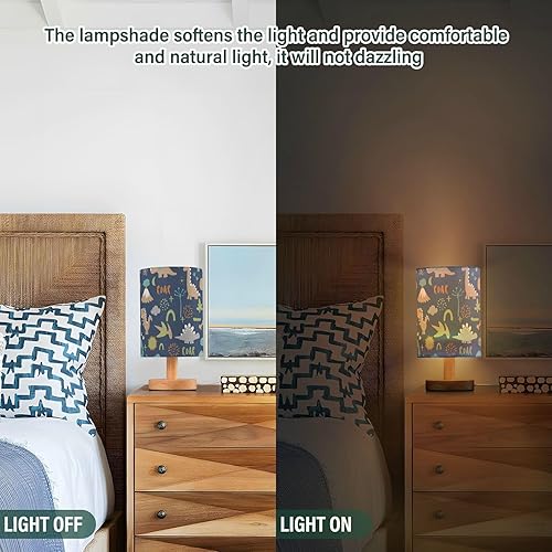 Miniatura 5 de Nightstand Lamps Night Table Lamps Cute Dino Funny Cartoon Bones Blue Night Lights for Boys Nursery lampara de Noche