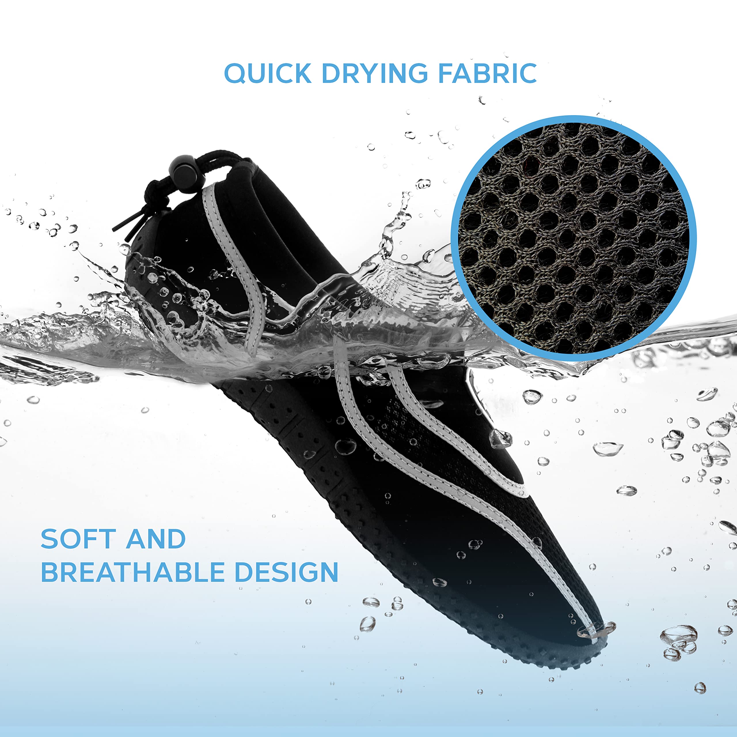 Uomo Toggle Spuma Spiaggia Calzini Acqua Sport Piscina Scarpe di Acqua
