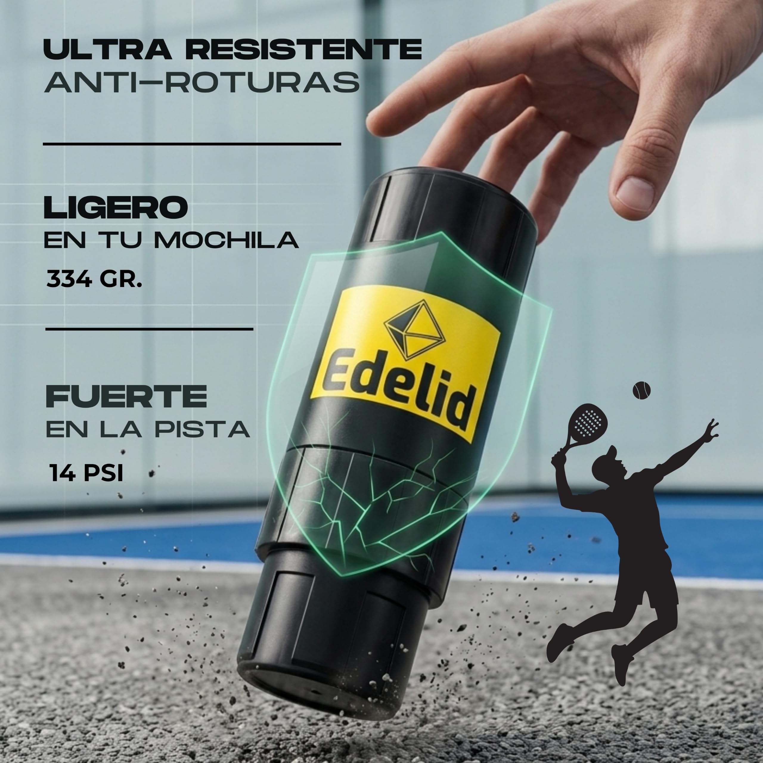 Presurizador Pelotas Padel y Tenis Ultra-Resistente