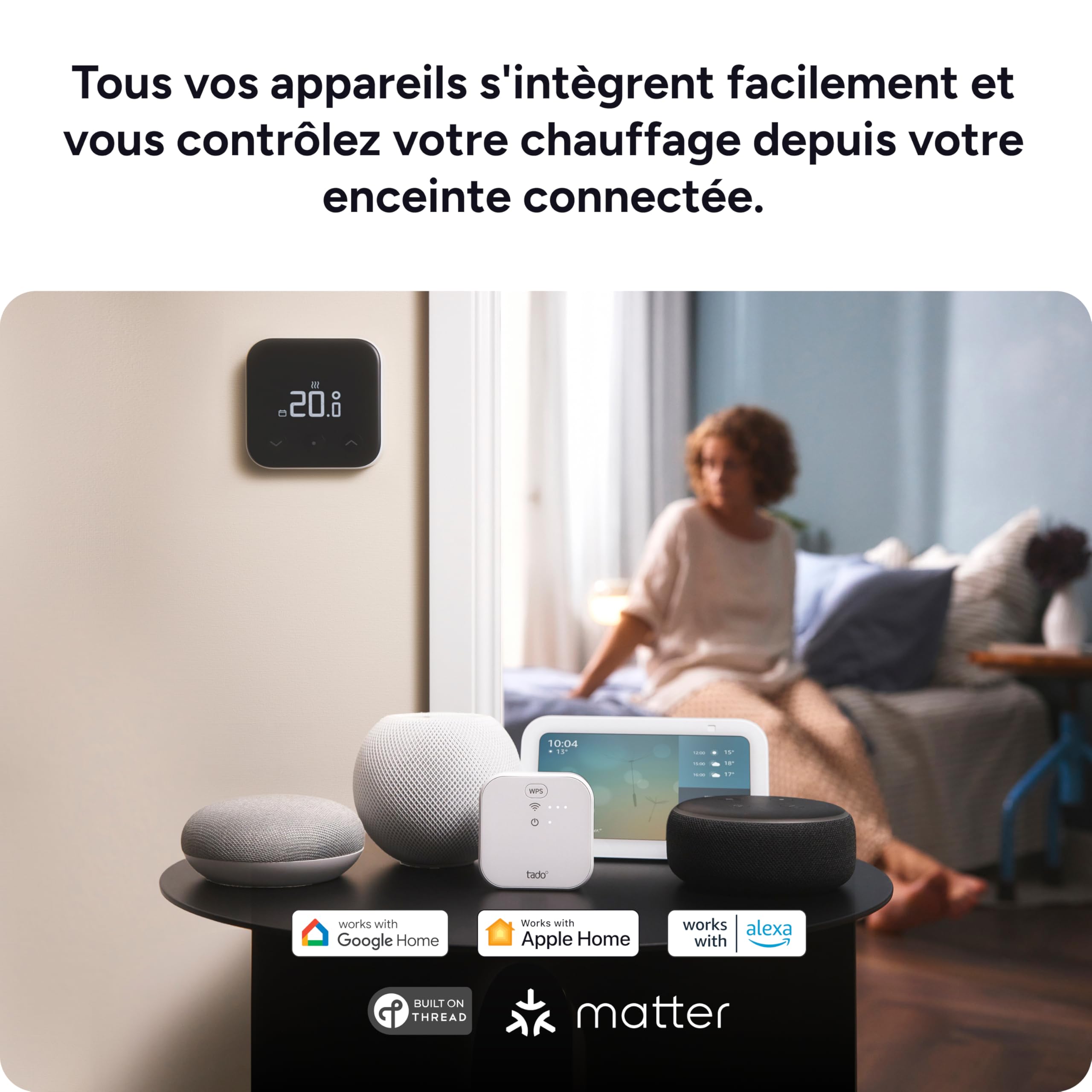 tado° Capteur de température radio X, accessoire pour le smart thermostat X, pour une gestion optimale du radiateur, installation DIY simple, pas compatible avec tado° V3+ | Accessoire pour smart thermostat X, Gestion optimale du radiateur, Installation D