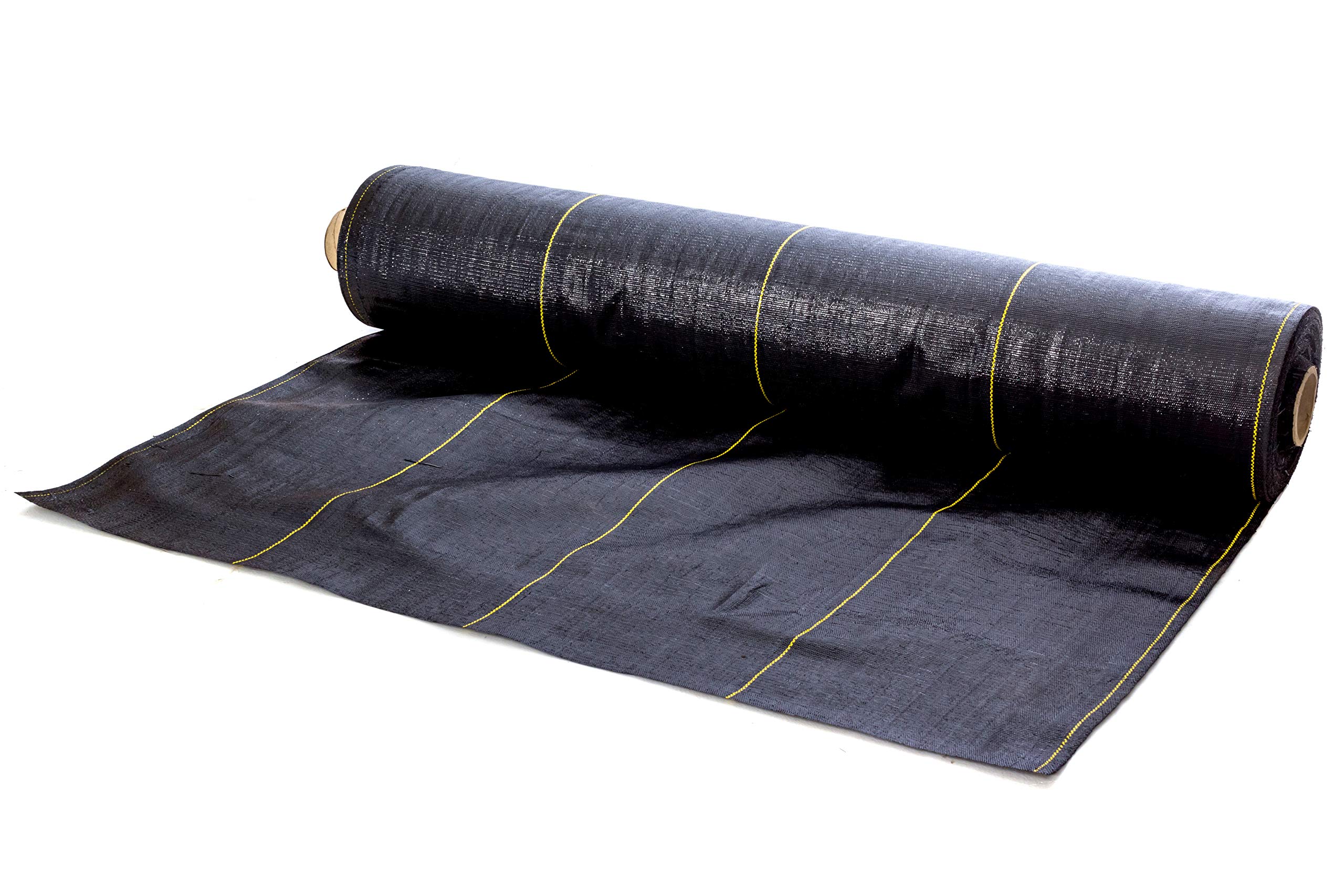 Be Cool Solutions Ground Cover, (6ft X 300ft) - UV Protected Polypropylene - Heavy Duty Landscape Soil and Weed Barrier with Grid Strips - Geotextile Fabric Blocker for Garden, Greenhouse, Flower Beds