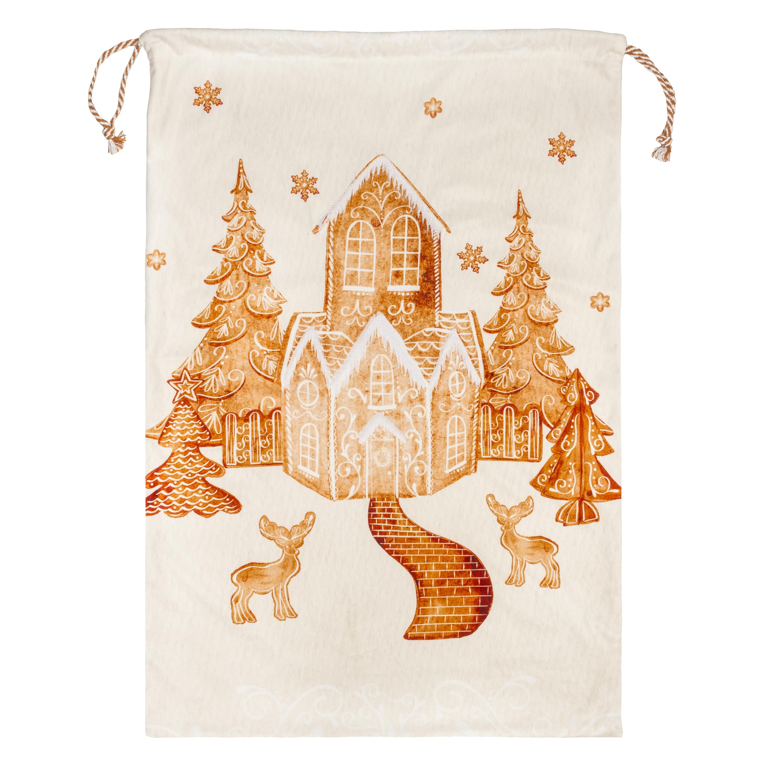 furn. Gretel Printed Velvet Xmas Sack