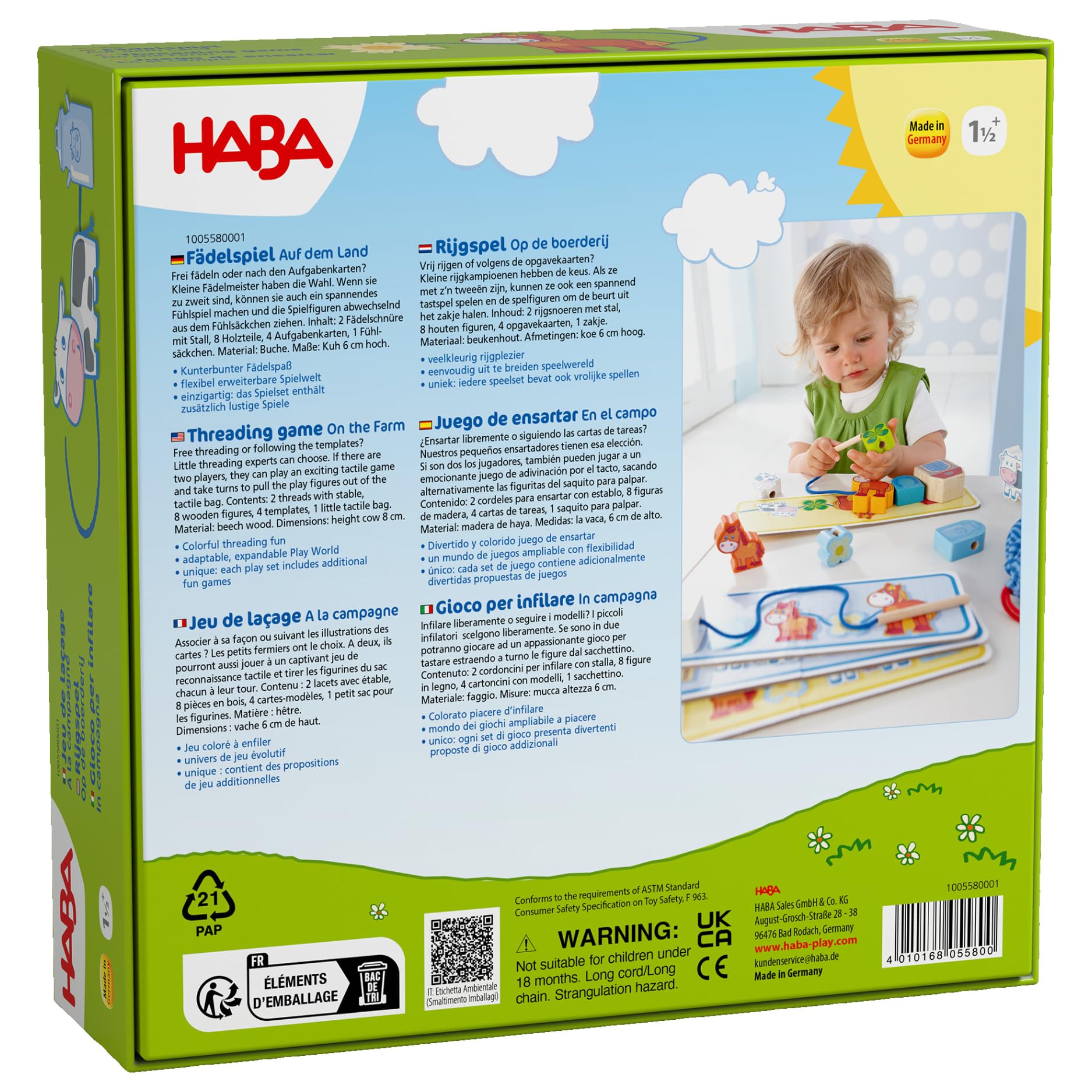 Haba Fädelspiel Auf dem Land