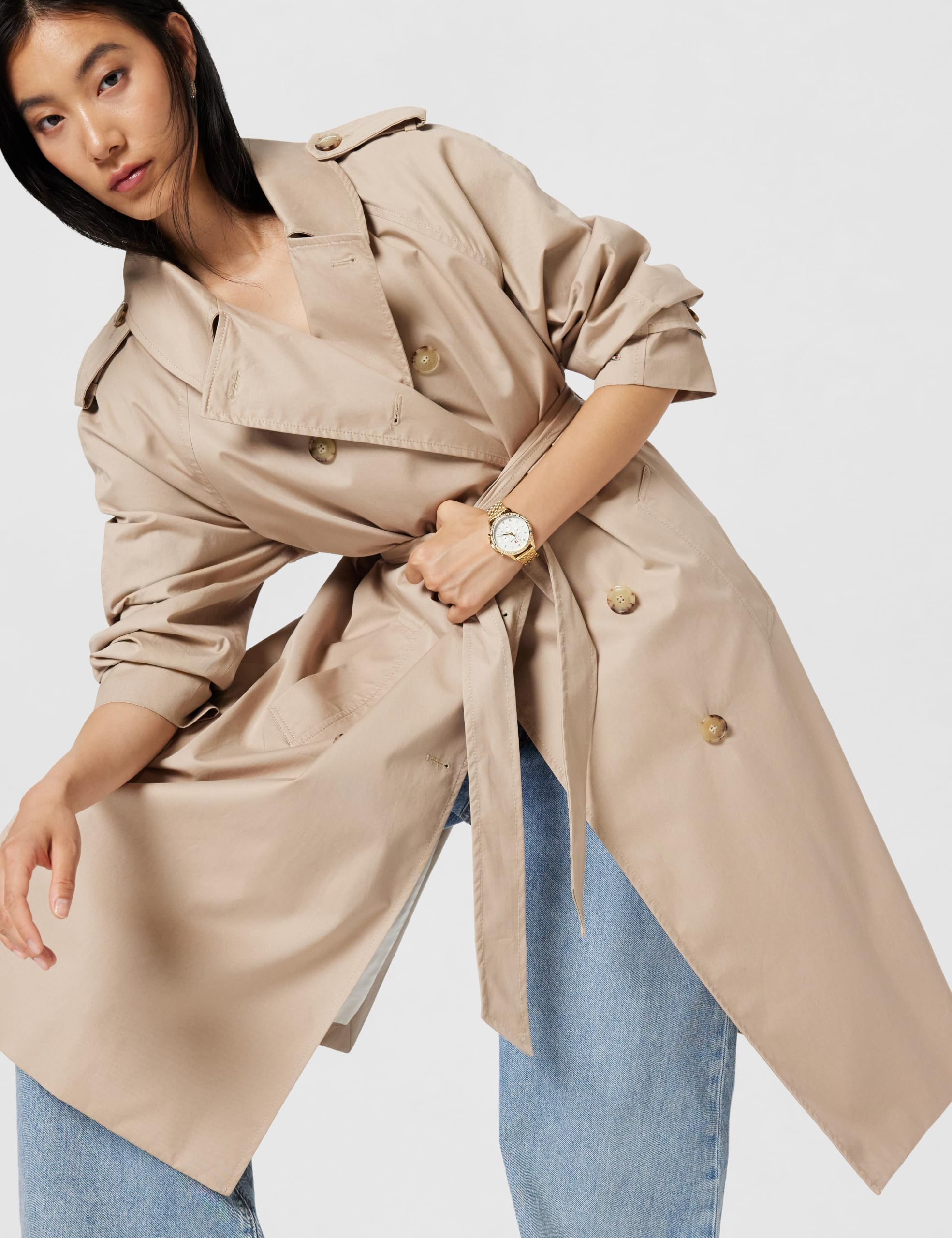Tommy Hilfiger Orologio Analogico Multifunzione al Quarzo da Donna con Cinturino in Acciaio Inossidabile - Disponibile in versione Oro o Argento