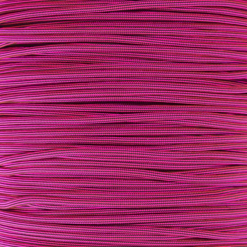 Paracord Planet 25 Foot Hanks of 550 Type III 7 Strand Paracord (Neon Pink and Black Stripe 25 Feet) โ image 1