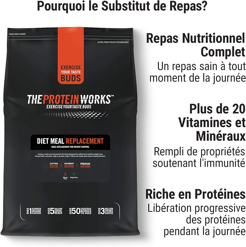 Thumbnail 4 de The Protein Works Esencial Smooth Banana 🍌 2kg Nutritious Meal Replacement