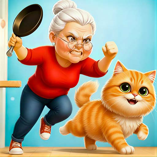 Freche Katze – Flucht aus Omas Haus 3D: Lustiges Haustier-Streichspiel in 3D