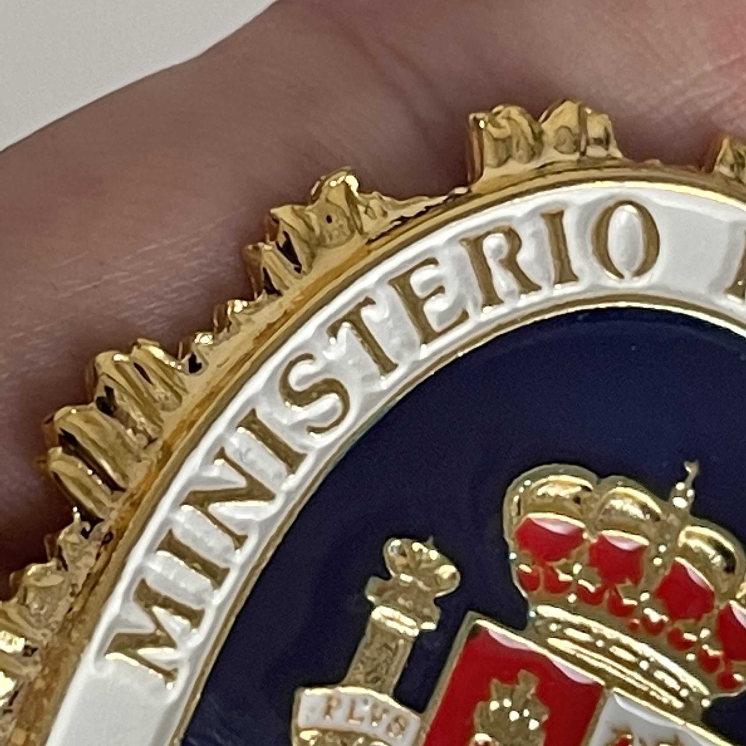 ADCSHOP, Plaque Private Security Ministry of Interior, enamel effect color on metal zamak -measures 6.5 cm - Image 4