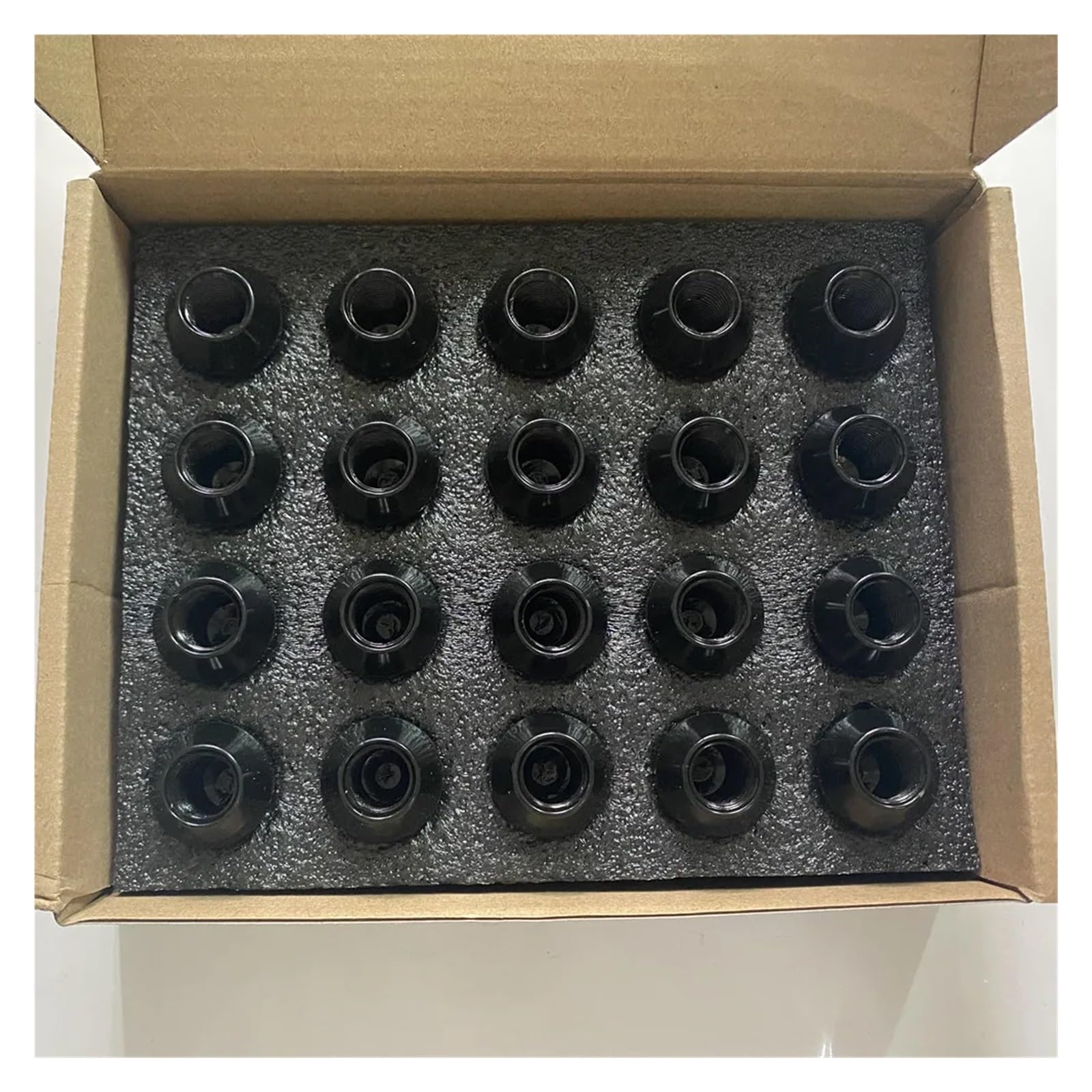 Czarna nakrętka koła do nakrętek M14*1,5, wysokość 35 mm, sześciokąt 21 mm