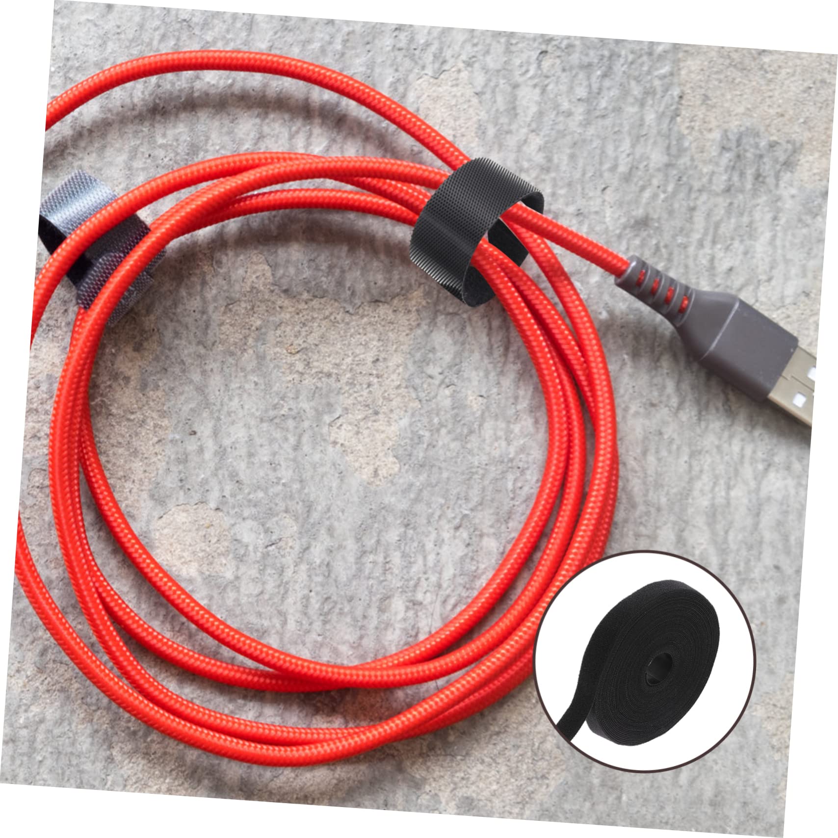 STOBOK 4 Rollen Kabelhalter Pc-drahtbänder Zum Befestigen Und Aufräumen Von Elektronikkabeln