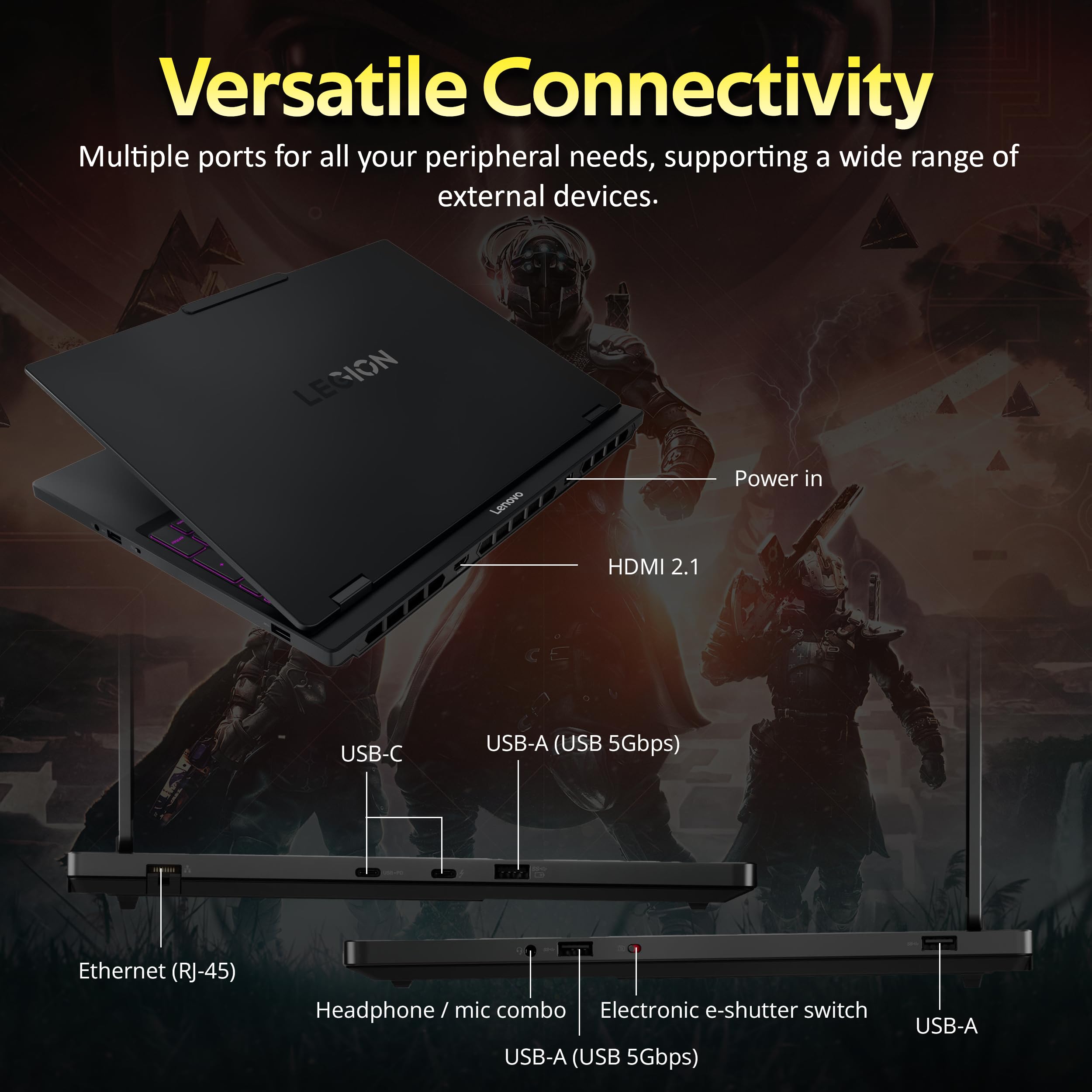 Lenovo Legion 5 16 Zoll WQXGA 165Hz Gaming Laptop, Intel i9-14900HX, 16GB DDR5, 1TB SSD, NVIDIA GeForce RTX 4070 8GB GDDR6, RGB Backlit Keyboard, Wi-Fi 6E, Windows 11 Pro, Grau, 256GB