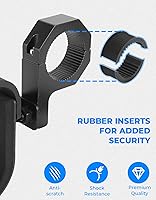 Vista 4 de KEMIMOTO Soporte para herramientas UTV, 2 juegos, barra antivuelco, soporte para herramientas UTV, soporte de pala para barras de rollo de 1.75 a 2