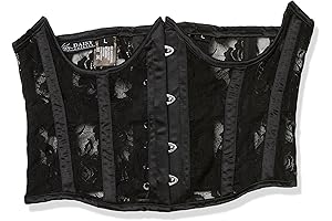 Daisy Corsets Womens Sheer Black Lace Open Bust Sensual Lingerie