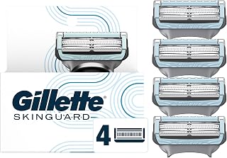 Gillette SkinGuard Razor Blade Refills for Sensitive Skin - 4 Blades to Prevent Razor Bumps & Irritation