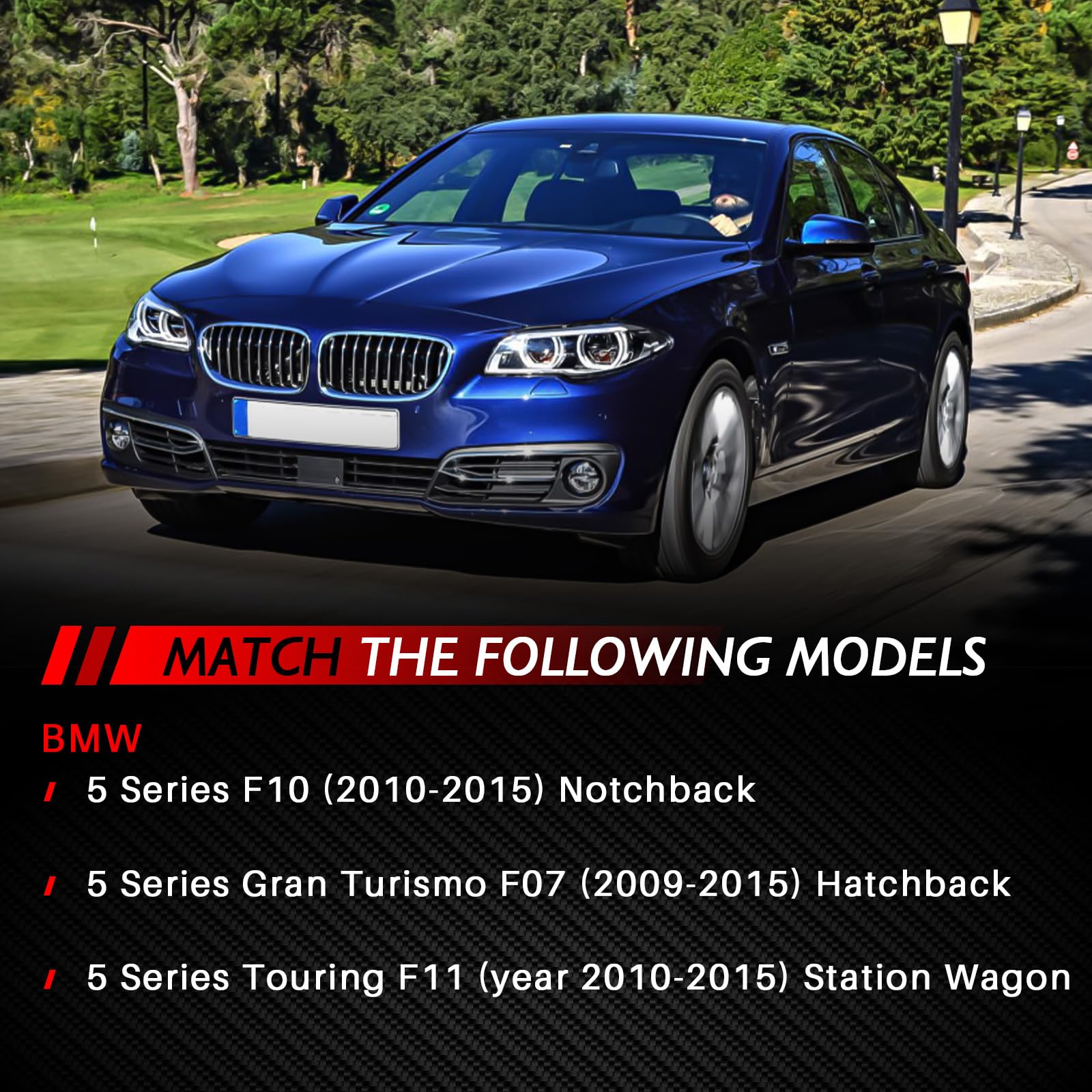 1x Luftfeder Luftfederung Hinterachse Luftfedern hinten Ersatz für 5er GT F07 Touring F11 2009-2017 518d 520d 520i 525d 530d 550i Autozubehör Teil# 37106781827 37106781828 37106781843