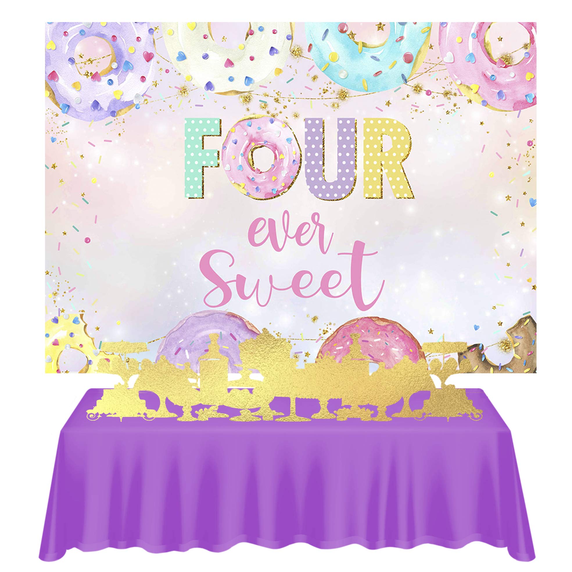 Toile De Fond De Fête Joyeux Anniversaire Poisson Sirène Chat Rose