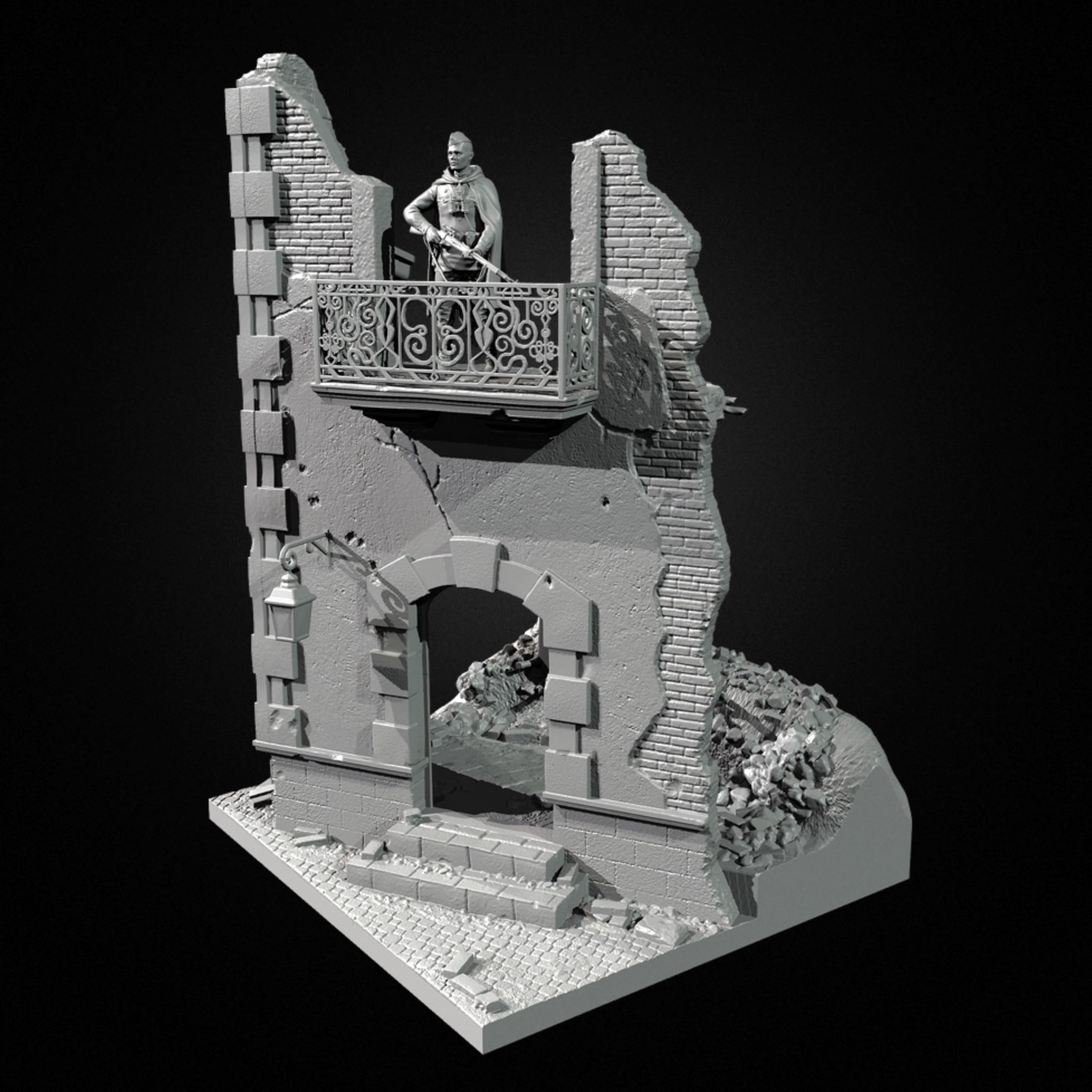 GoodFYouth 1/35 WWII Soviet Soldier Resin Model Kit Unpainted and Unassembled Soldier Resin Model Kit (with Base) //H9B4Z1