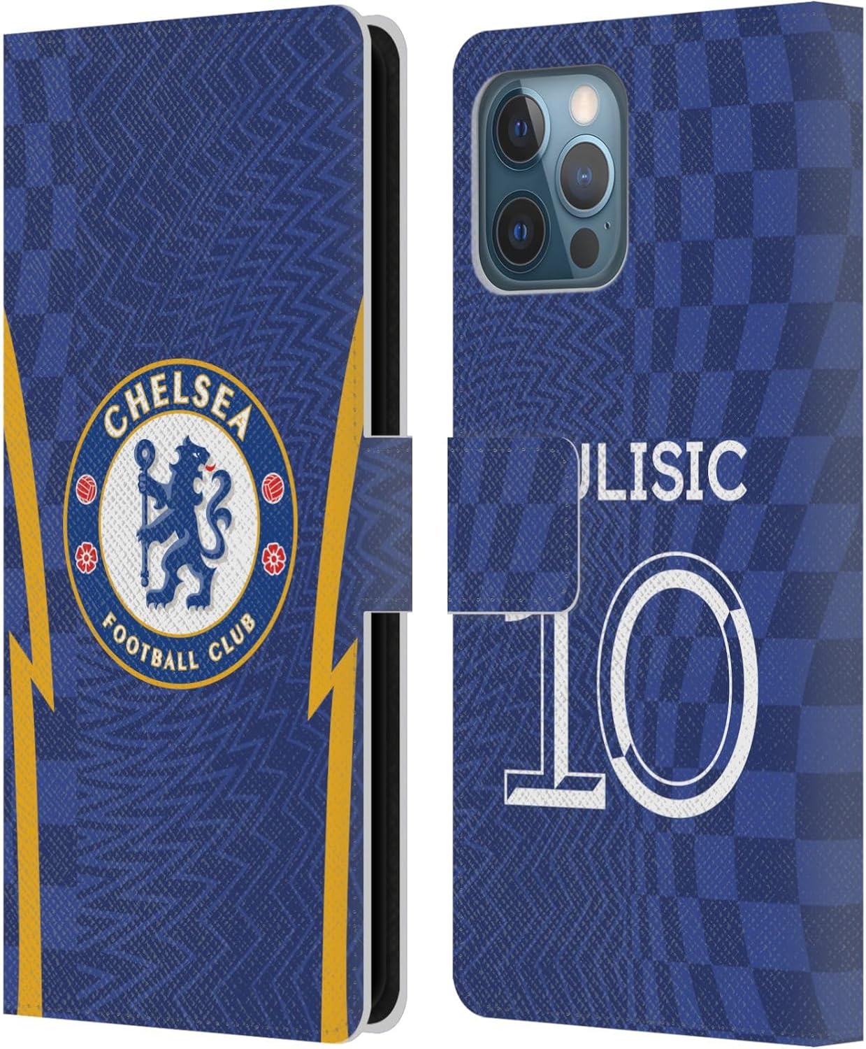 Head Case Designs Officially Licensed Chelsea Football Club Mason Mount 2021/22 Players Home Kit Leather Flip Case Compatible with Apple iPhone 7/8 / SE 2020 & 2022
