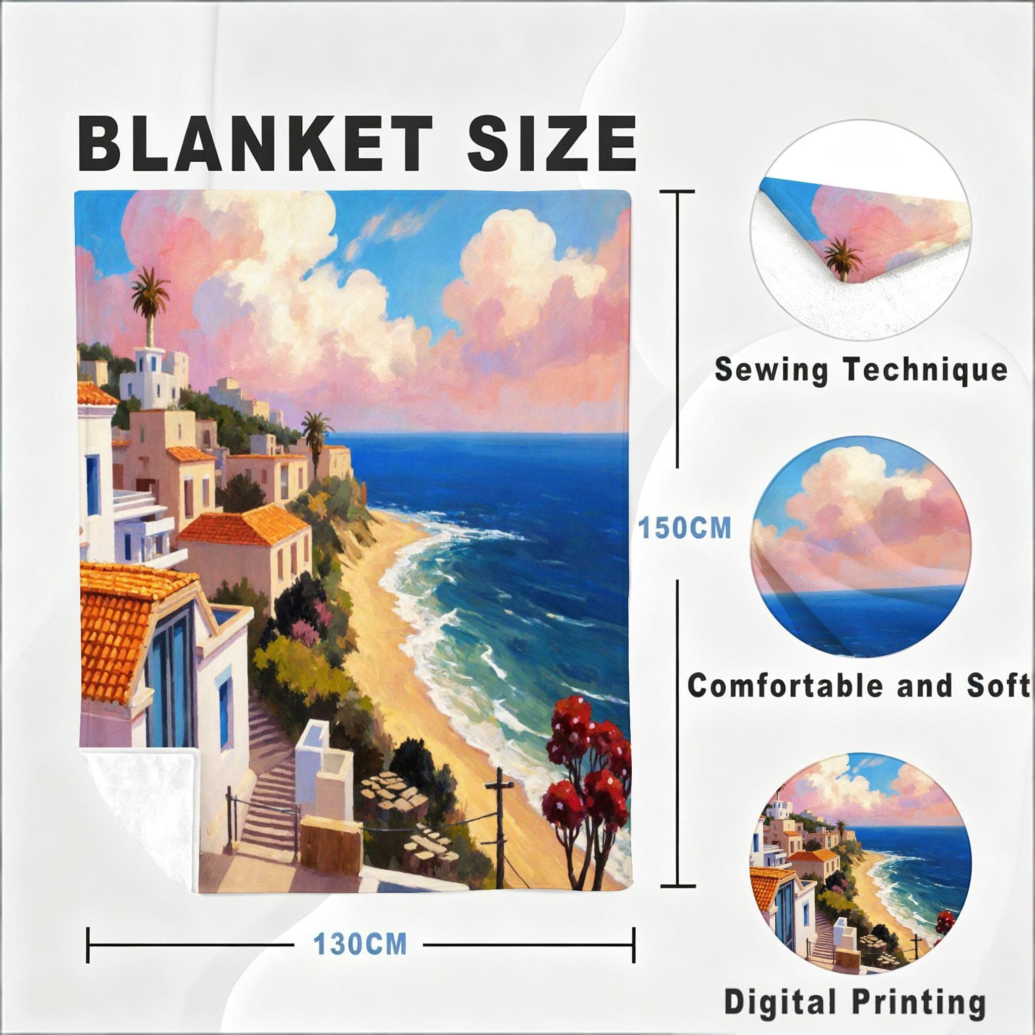 Manta Grande 180x220 cm Nube Blanca Polar Franela Térmica-A109
