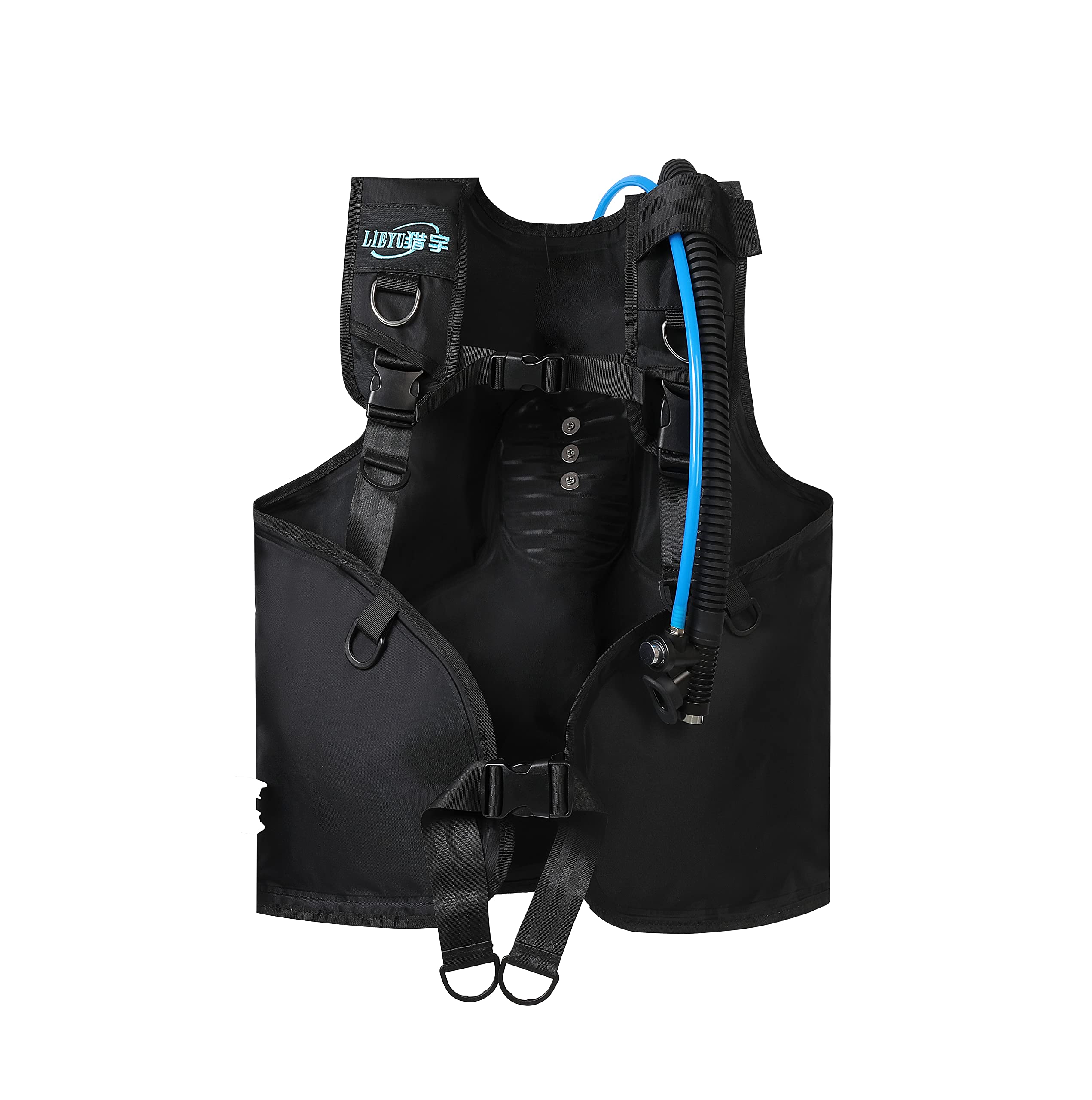 Système de plongée rechargeable de 5,5 heures, compresseur d'air étanche avec tuyau de 39 pieds et régulateur de respiration, équipement de plongée pour pêche récréative (BCD)