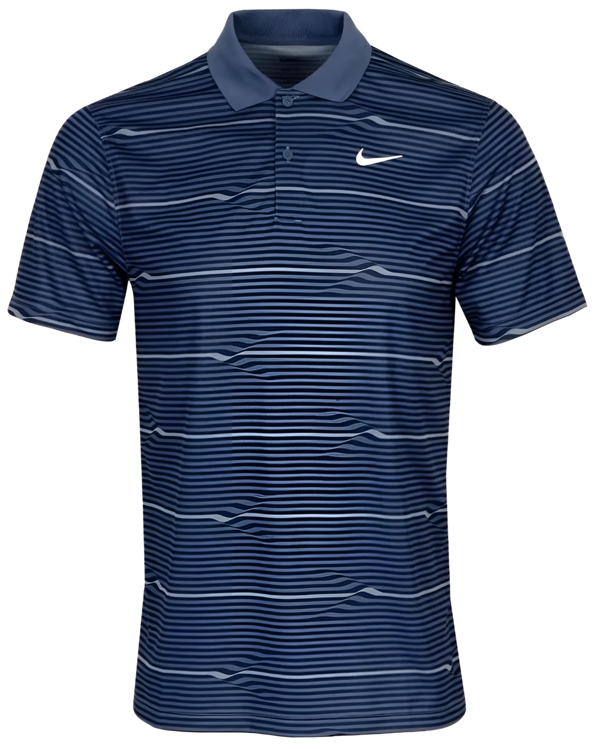 navy blue nike golf polo