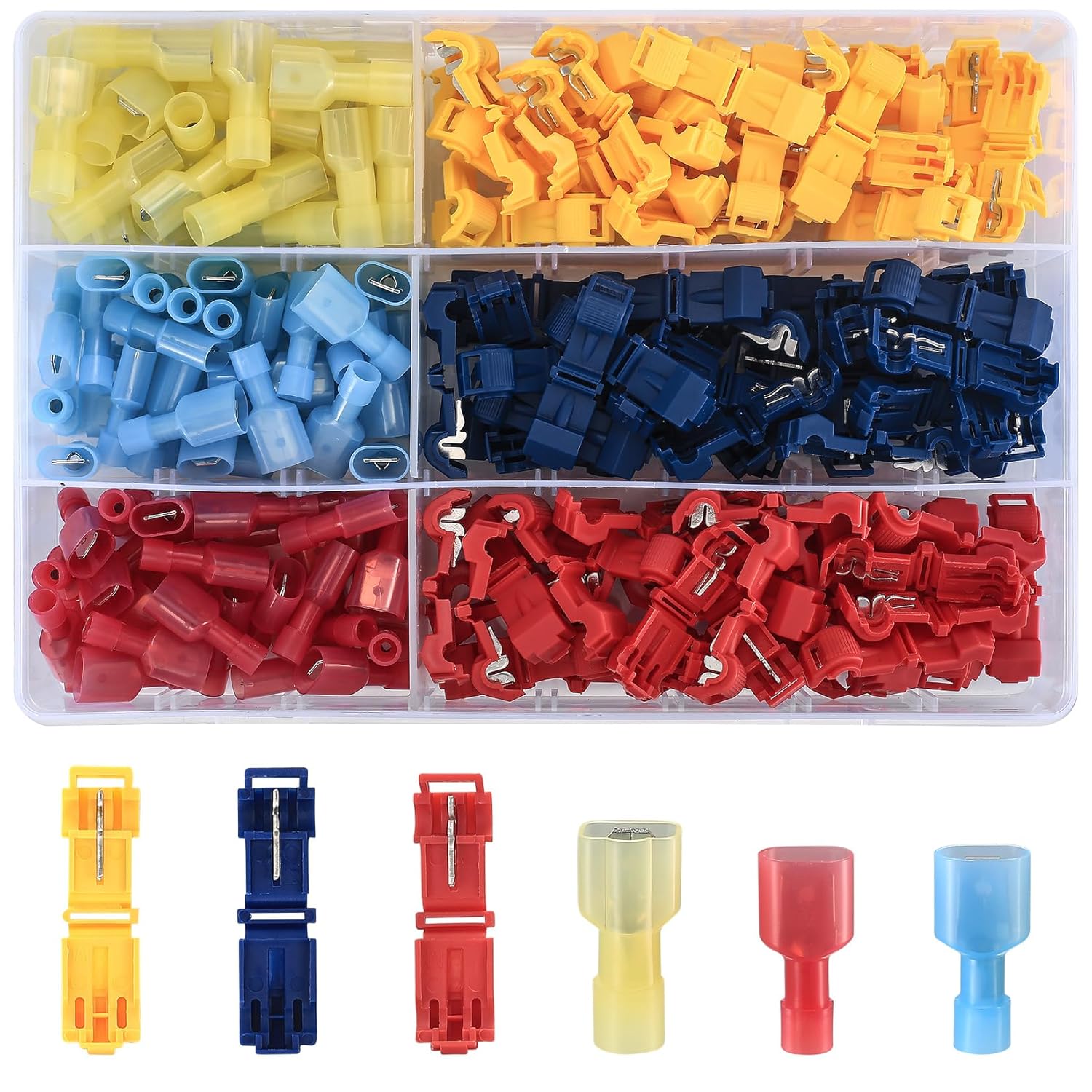 180 Pcs TTap Wire Connectors, T Taps Quick Splice Electrical Wire