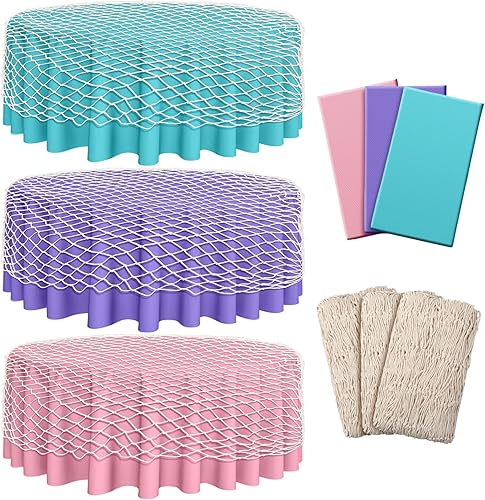 Irenare Juego de manteles decorativos y de red de pescado, decoración de fiesta, red de algodón y mesa redonda, para pesca de sirena náutica, Irenare Juego de manteles decorativos y de red de pescado, decoración de fiesta, red de algodón y mesa redonda, para pesca de sirena náutica,